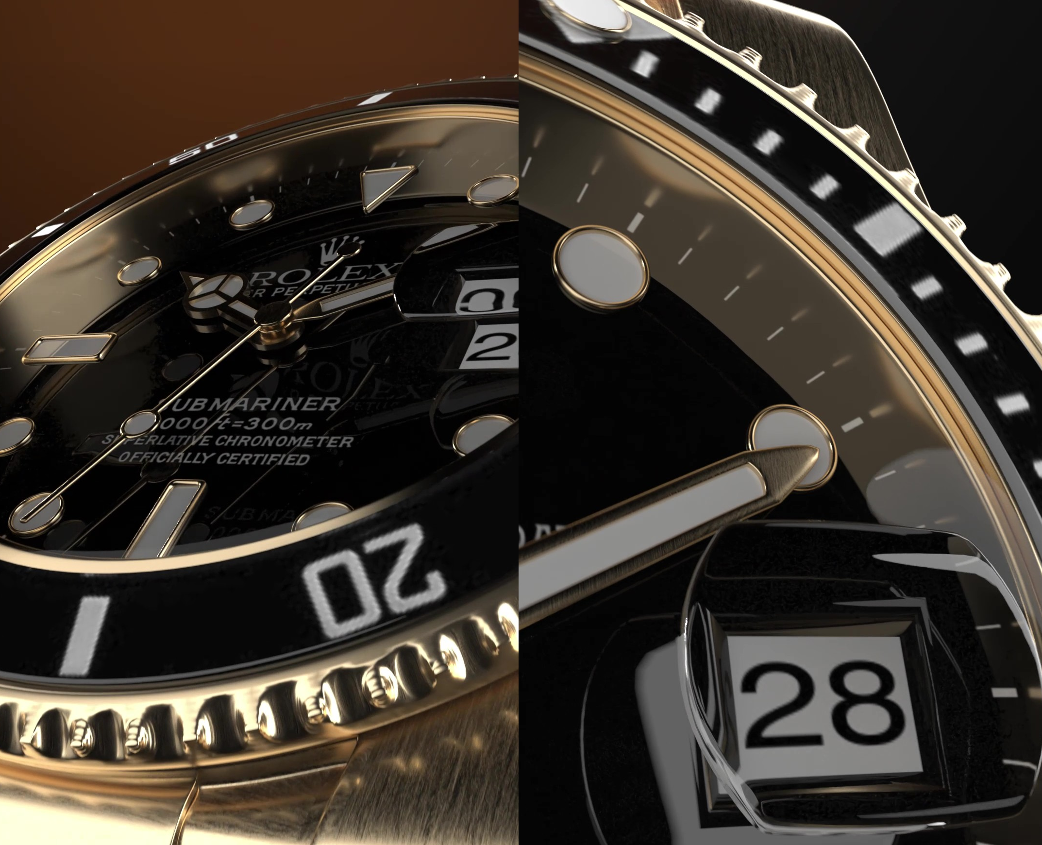 Rolex Submariner — Интерфейсы, 3D на Dprofile