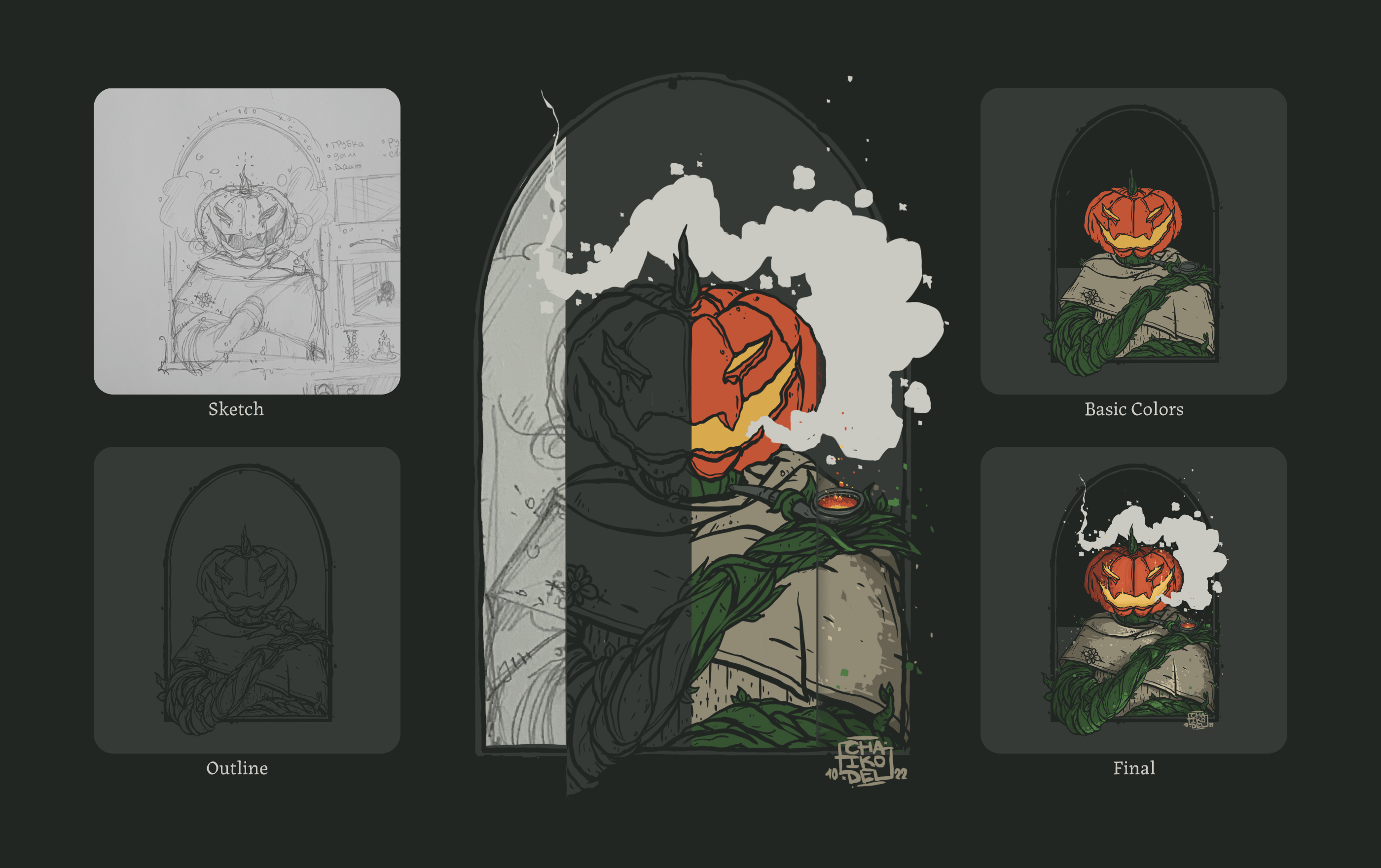 Character Design "Halloween Pack" — Изображение №4 — Иллюстрация, Анимация на Dprofile
