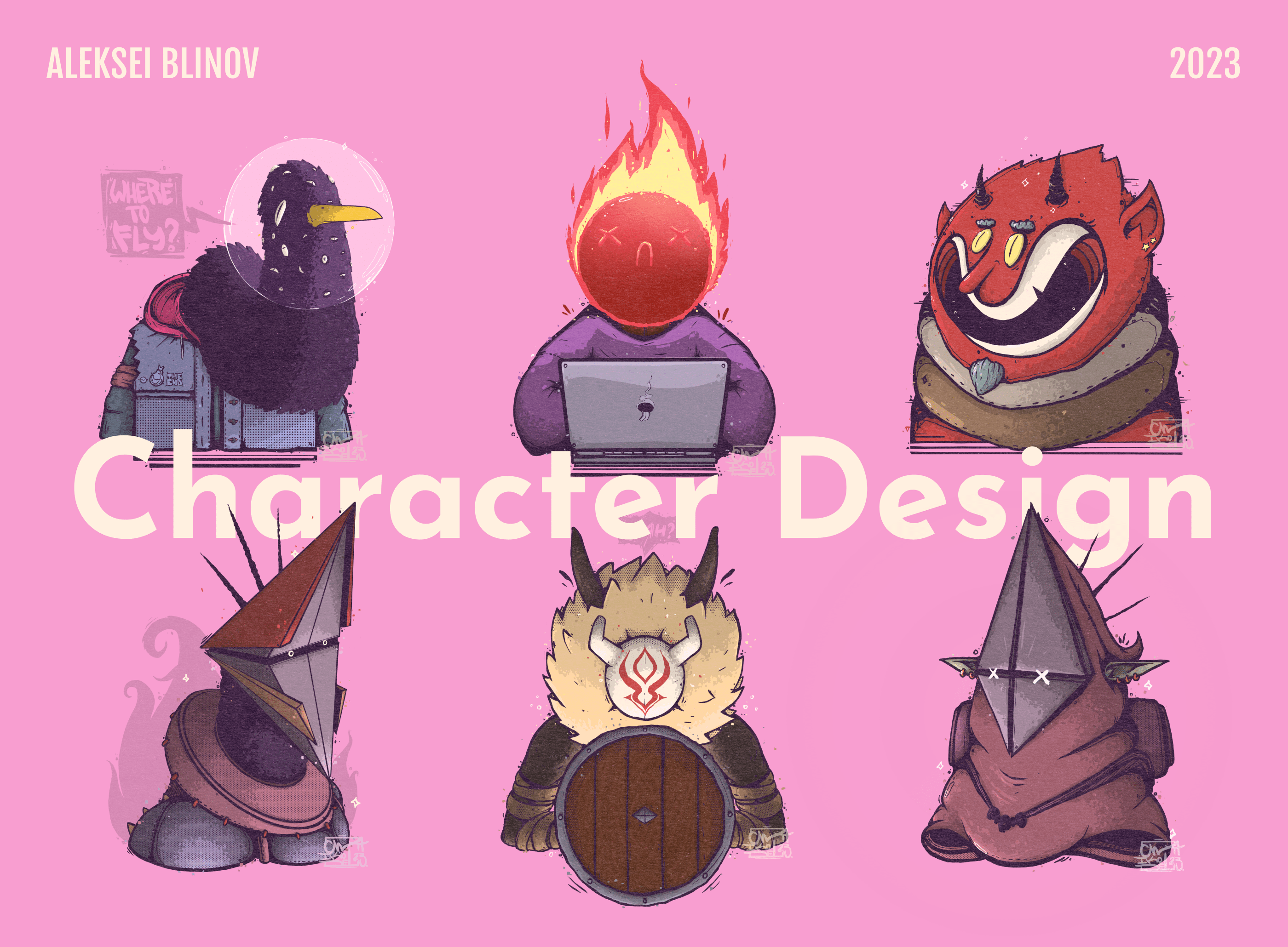 Character Design "Pink Series" — Изображение №1 — Иллюстрация, Анимация на Dprofile