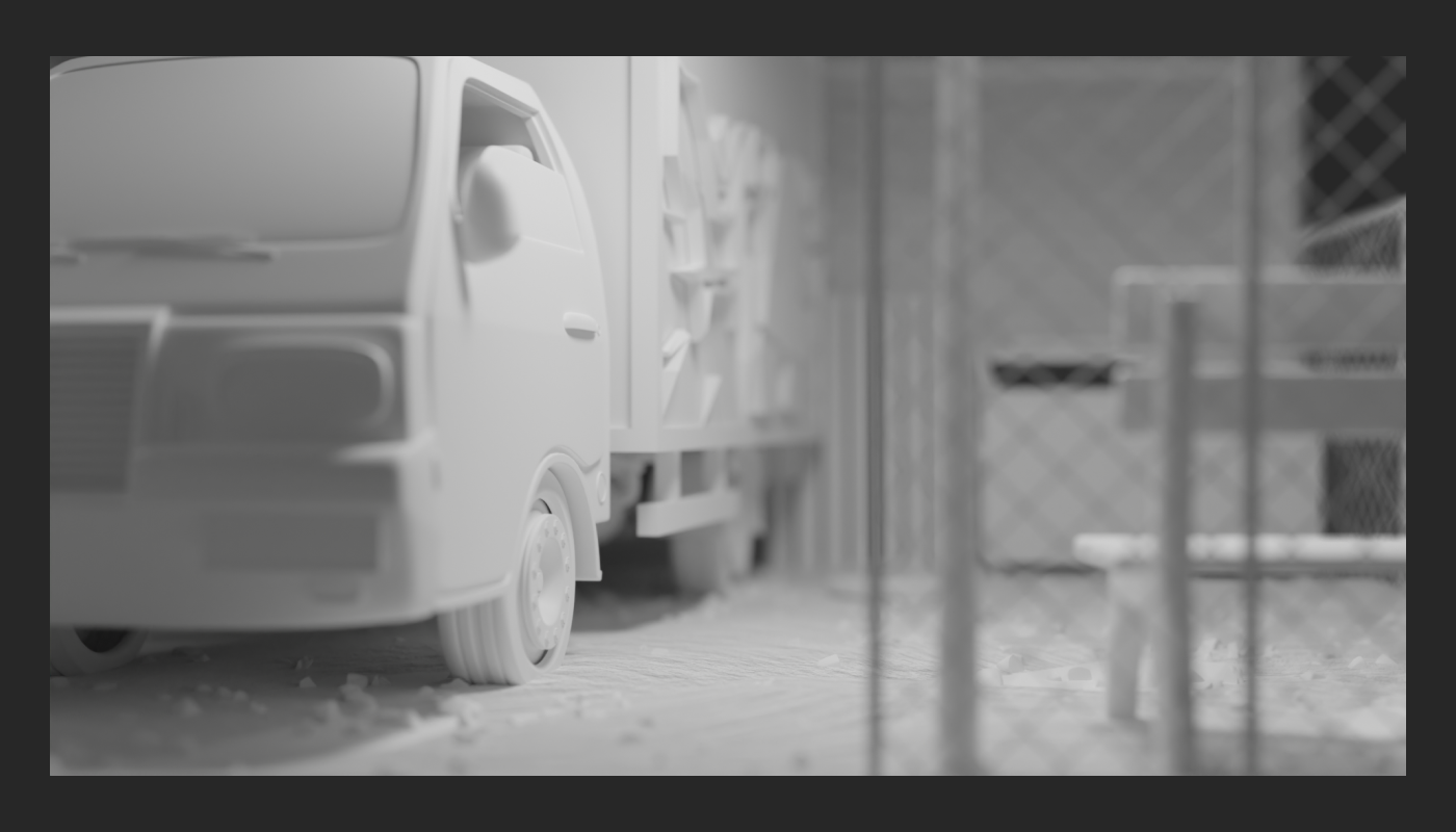3D Clay Concept "Graffiti Truck" — Изображение №7 — 3D на Dprofile