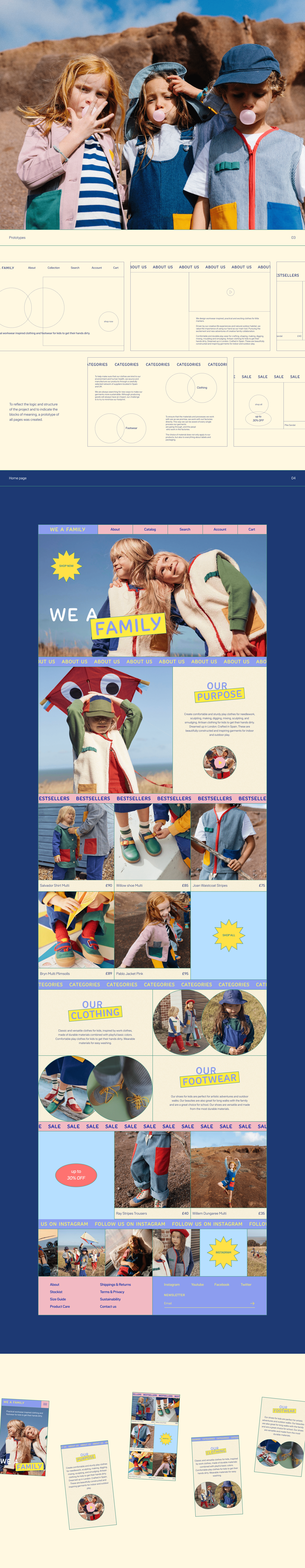 Children's сlothing | online-store — Изображение №2 — Интерфейсы, Брендинг на Dprofile