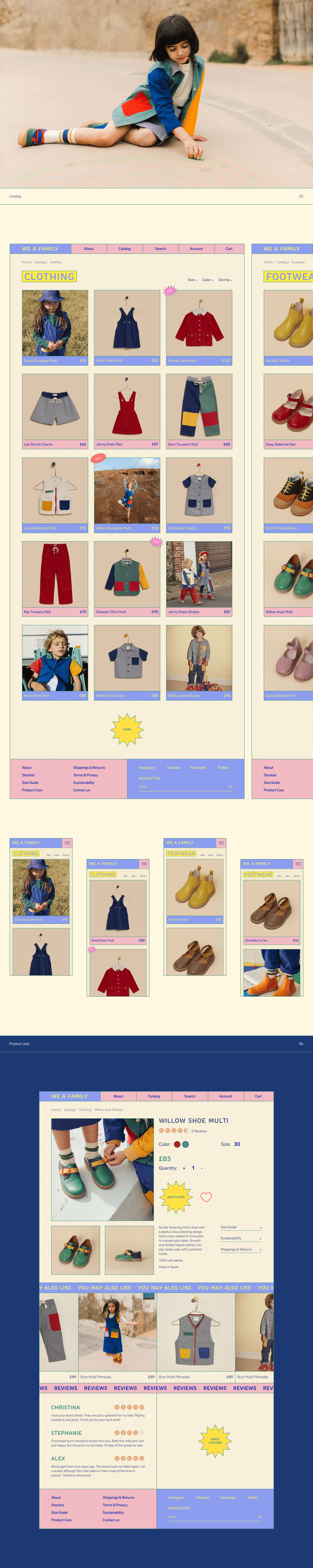 Children's сlothing | online-store — Изображение №3 — Интерфейсы, Брендинг на Dprofile