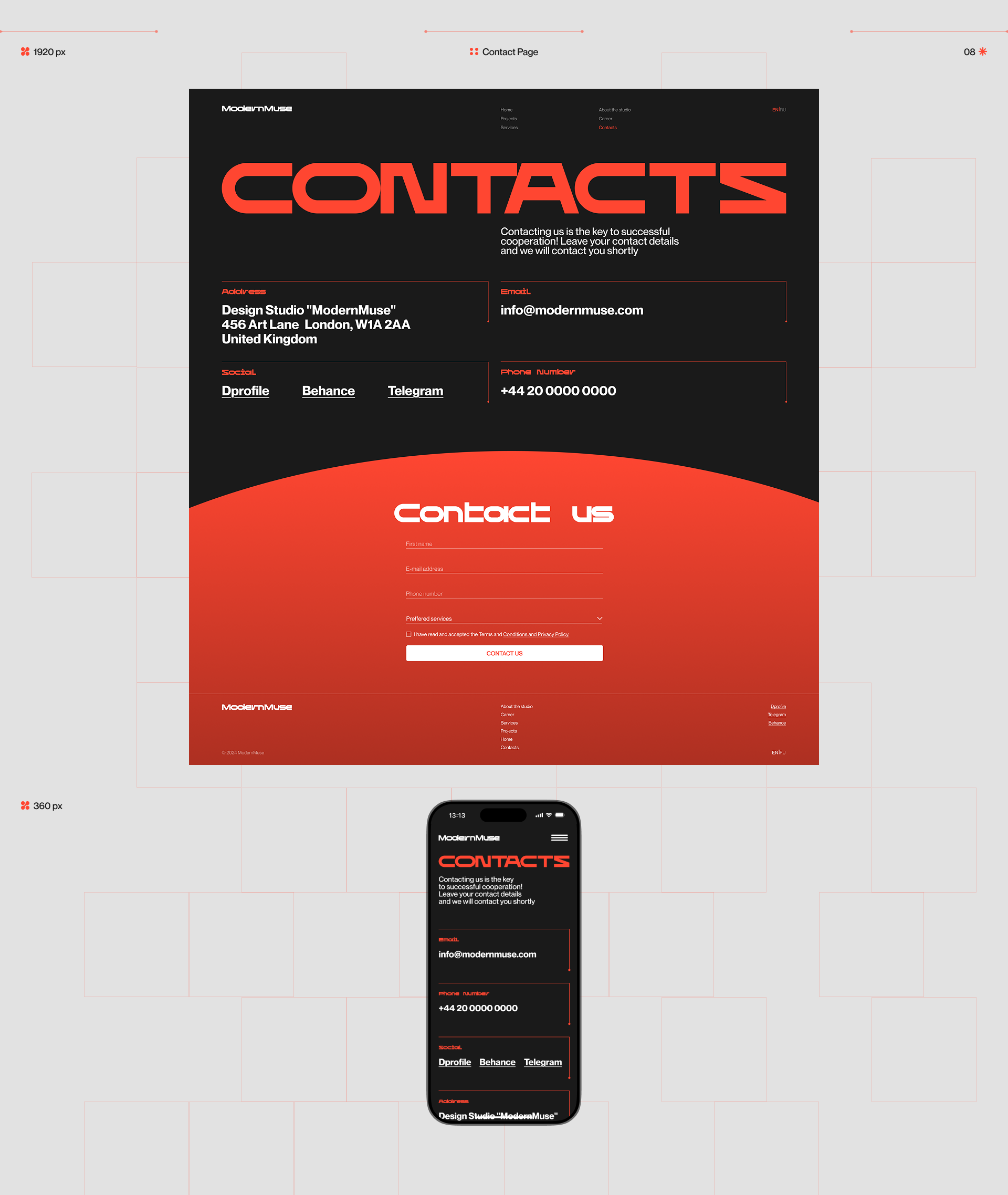 Design Studio - ModernMuse — Изображение №14 — Интерфейсы, Брендинг на Dprofile