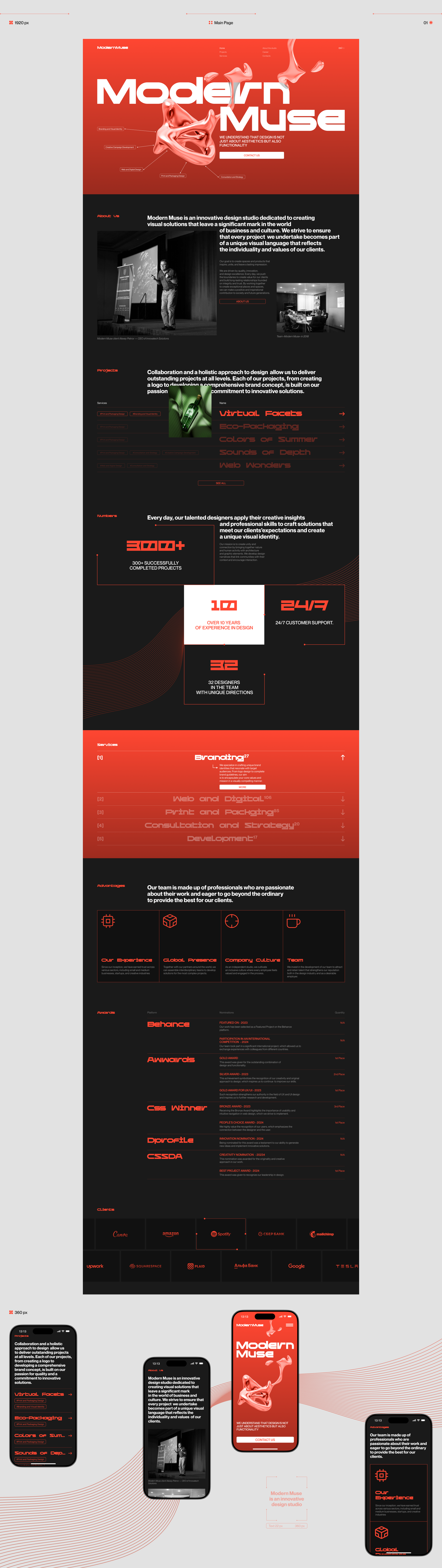 Design Studio - ModernMuse — Изображение №3 — Интерфейсы, Брендинг на Dprofile
