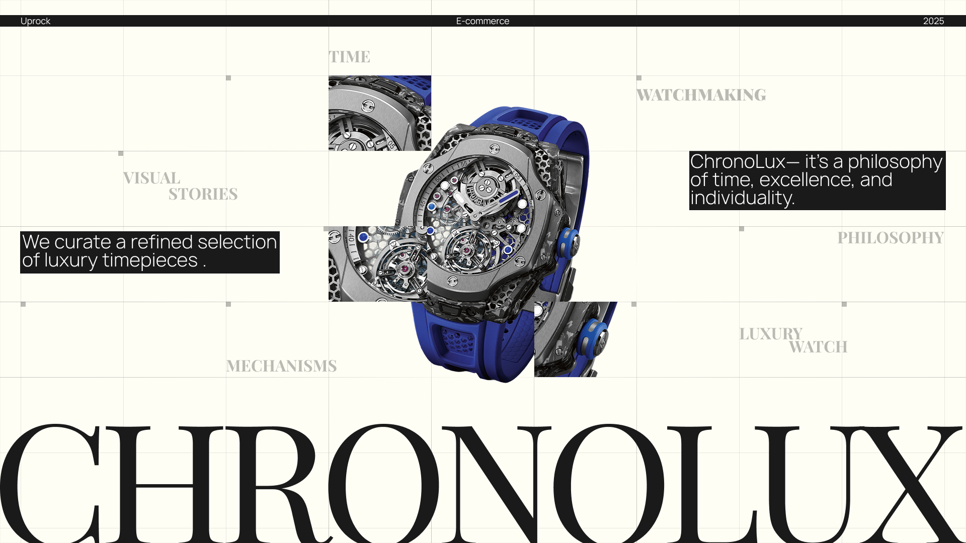 E-Commerce UI/UX - Luxury Watch - ChronoLux — Изображение №1 — Интерфейсы, Брендинг на Dprofile