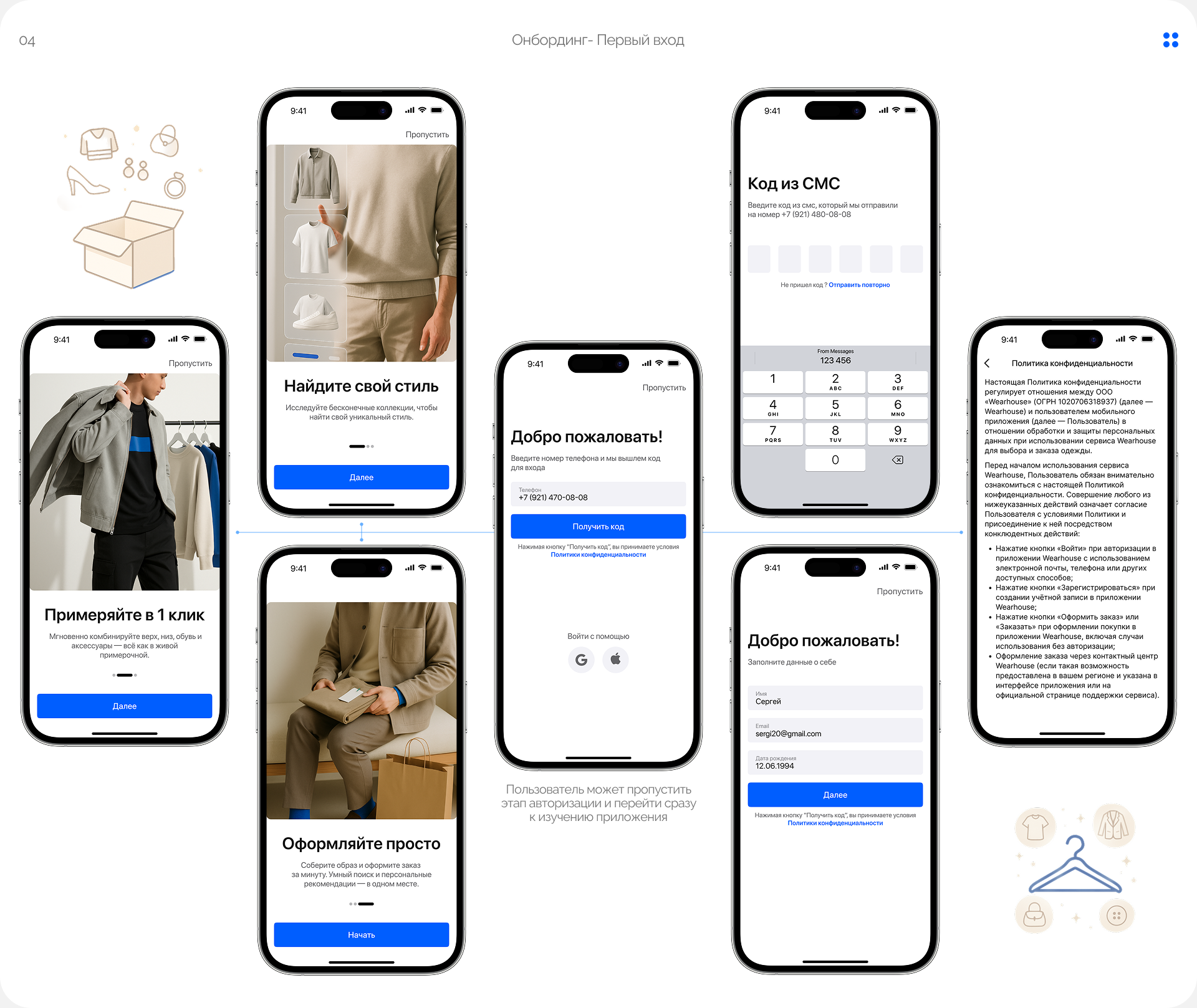 Wearhouse - Mobile App | Ux/Ui — Изображение №5 — Интерфейсы на Dprofile
