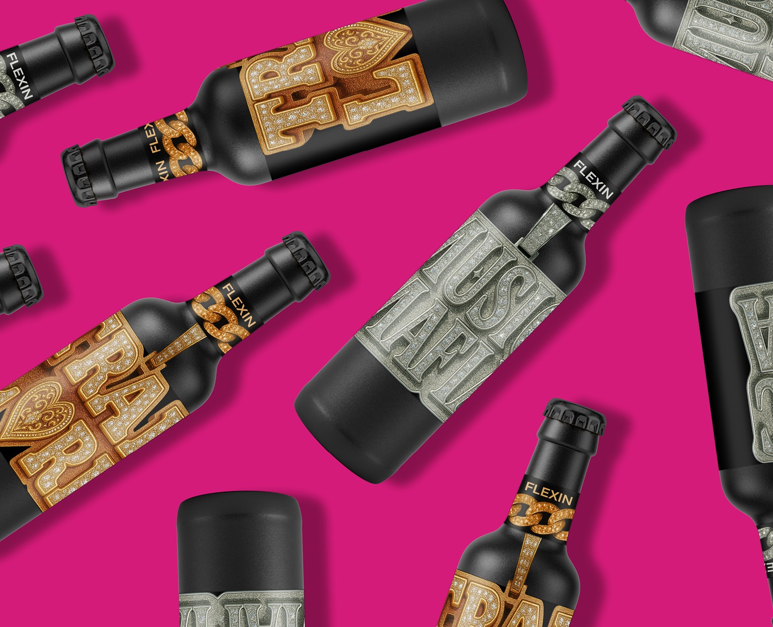 FLEXIN. Хип-хоп пиво — Брендинг на Dprofile