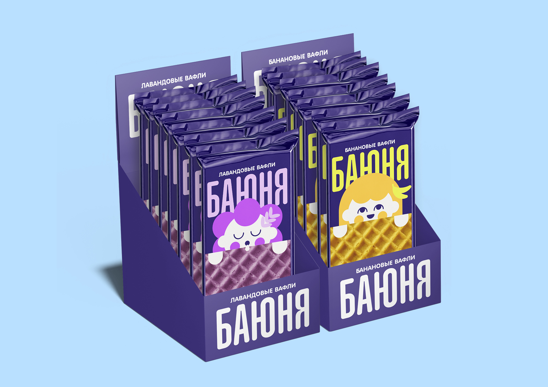 БАЮНЯ. упаковка для вафель — Изображение №4 — Брендинг, Иллюстрация на Dprofile