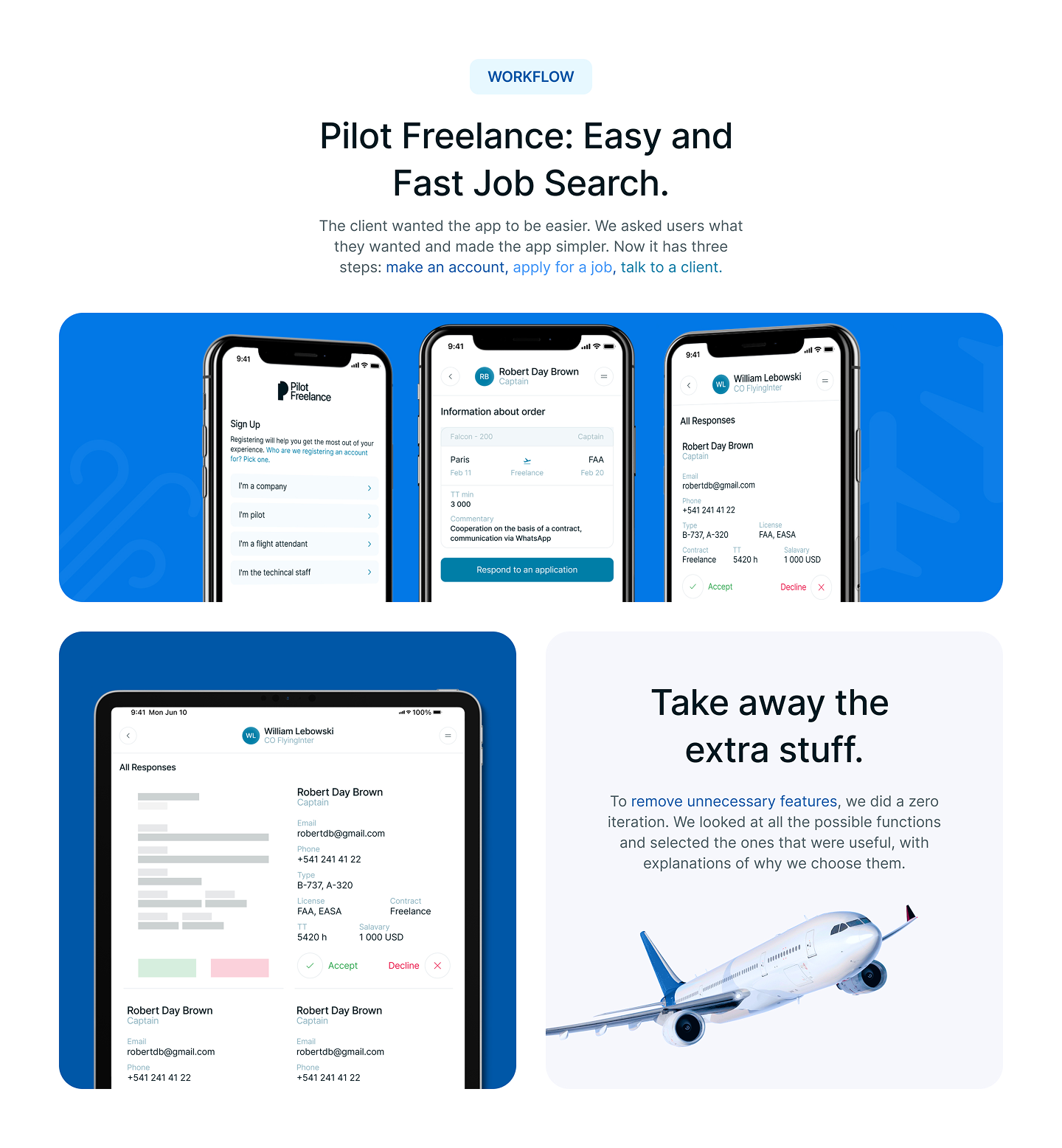 PilotFreelance (MobileApp) — Изображение №2 — Интерфейсы на Dprofile