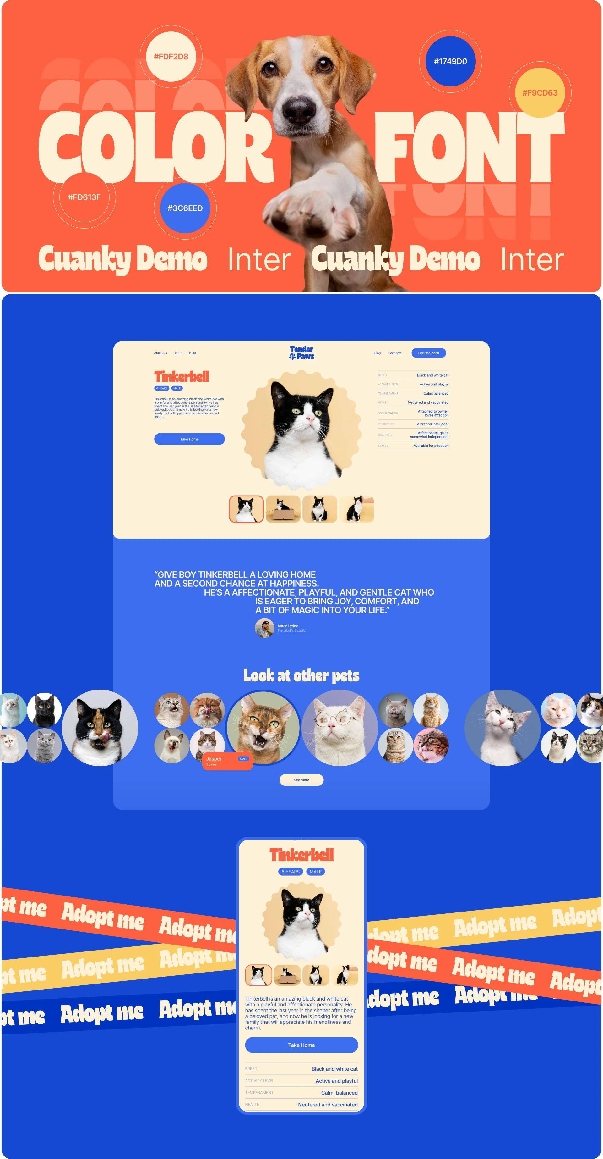 Tender Paws | Corporate website concept — Изображение №5 — Интерфейсы на Dprofile