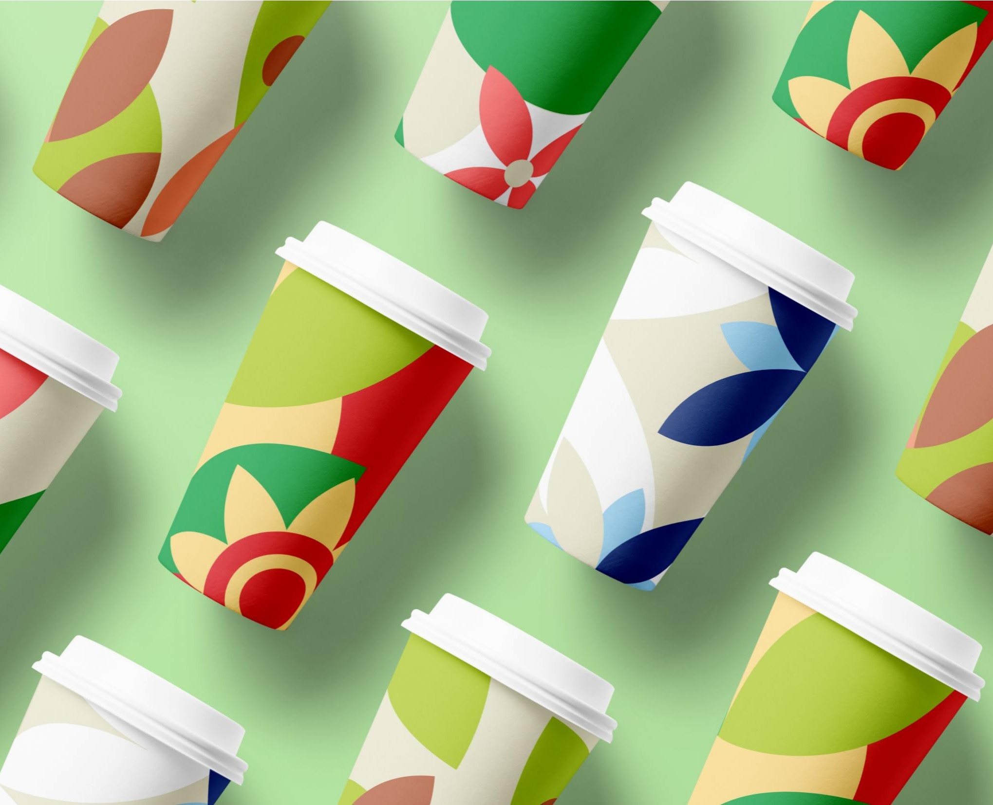 Сезонный дизайн стаканов конкурсный проект 2025 — Интерфейсы, Брендинг на Dprofile