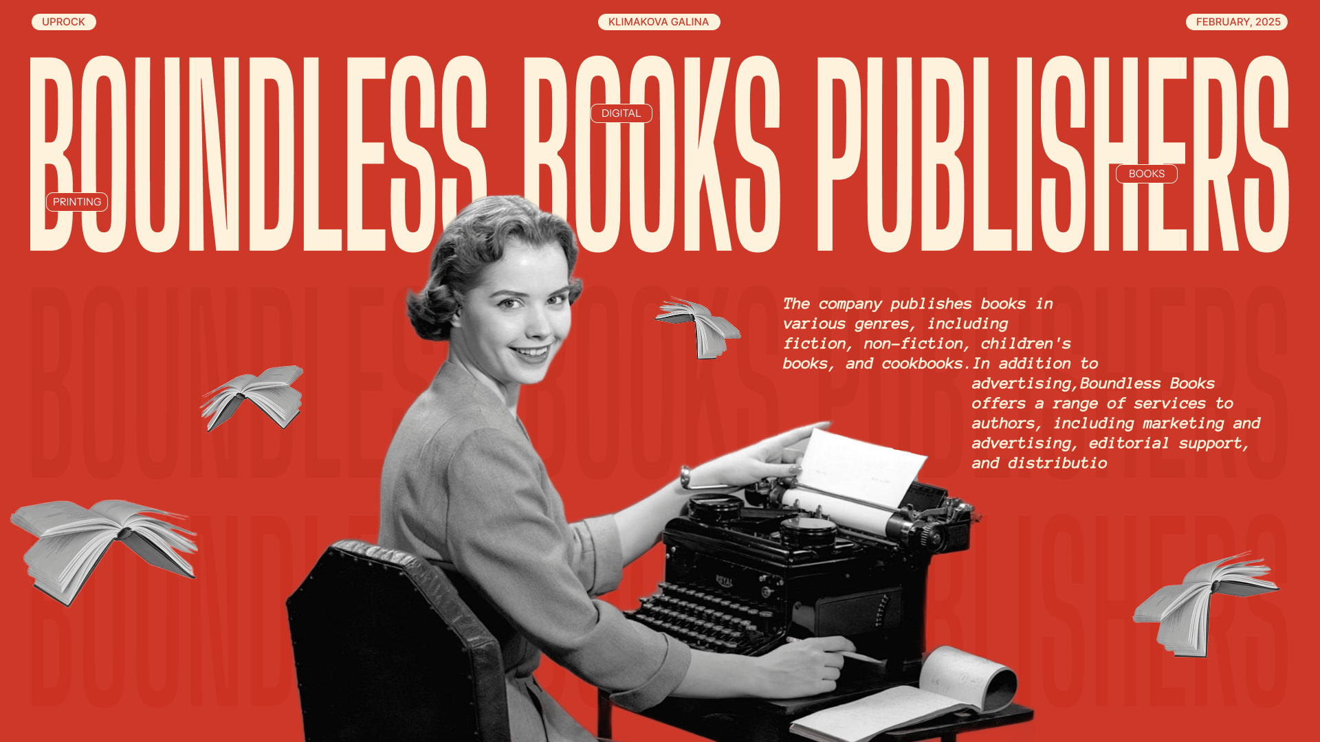 Boundless Books Publishers — Изображение №1 — Интерфейсы на Dprofile