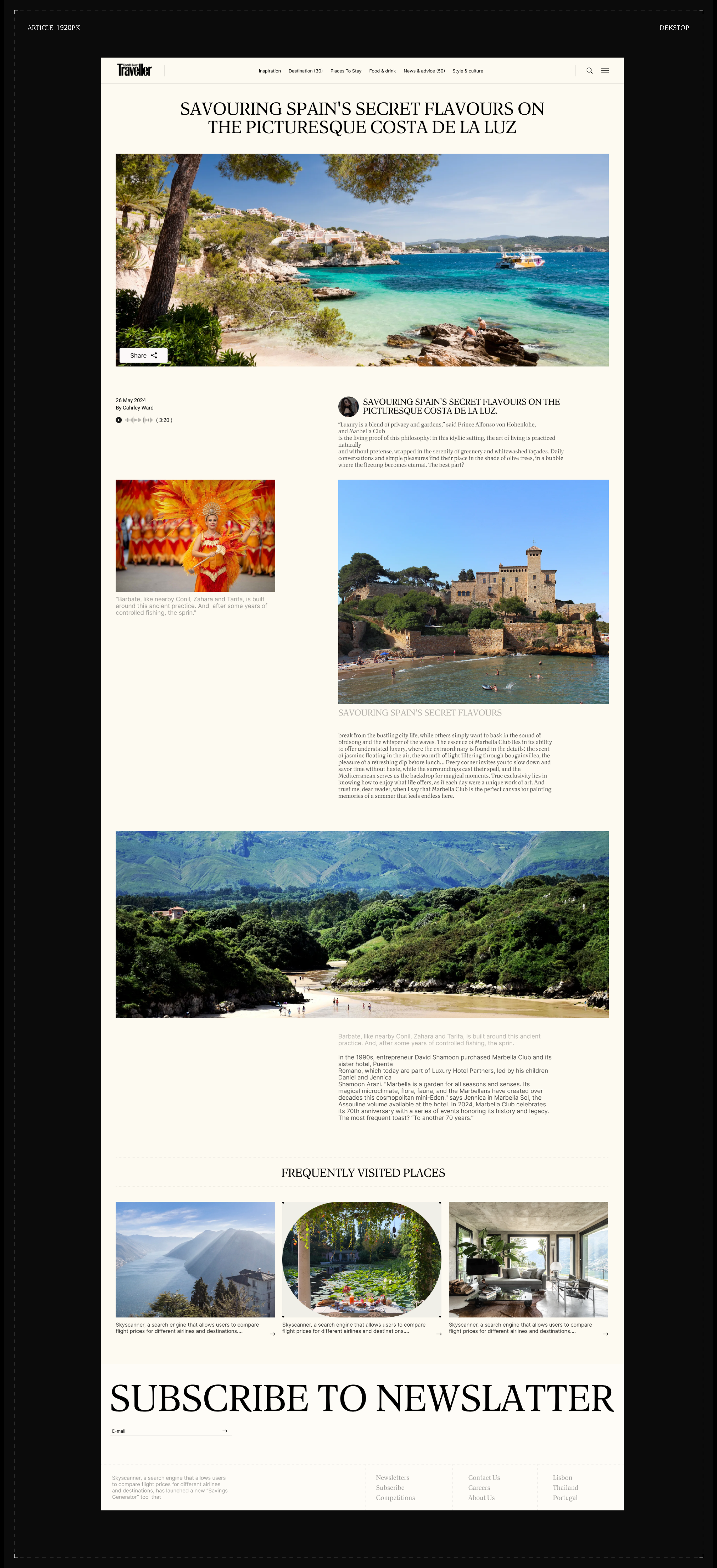 CONDE NAST TRAVELER ( UX/UI ) — Изображение №11 — Интерфейсы, Брендинг на Dprofile