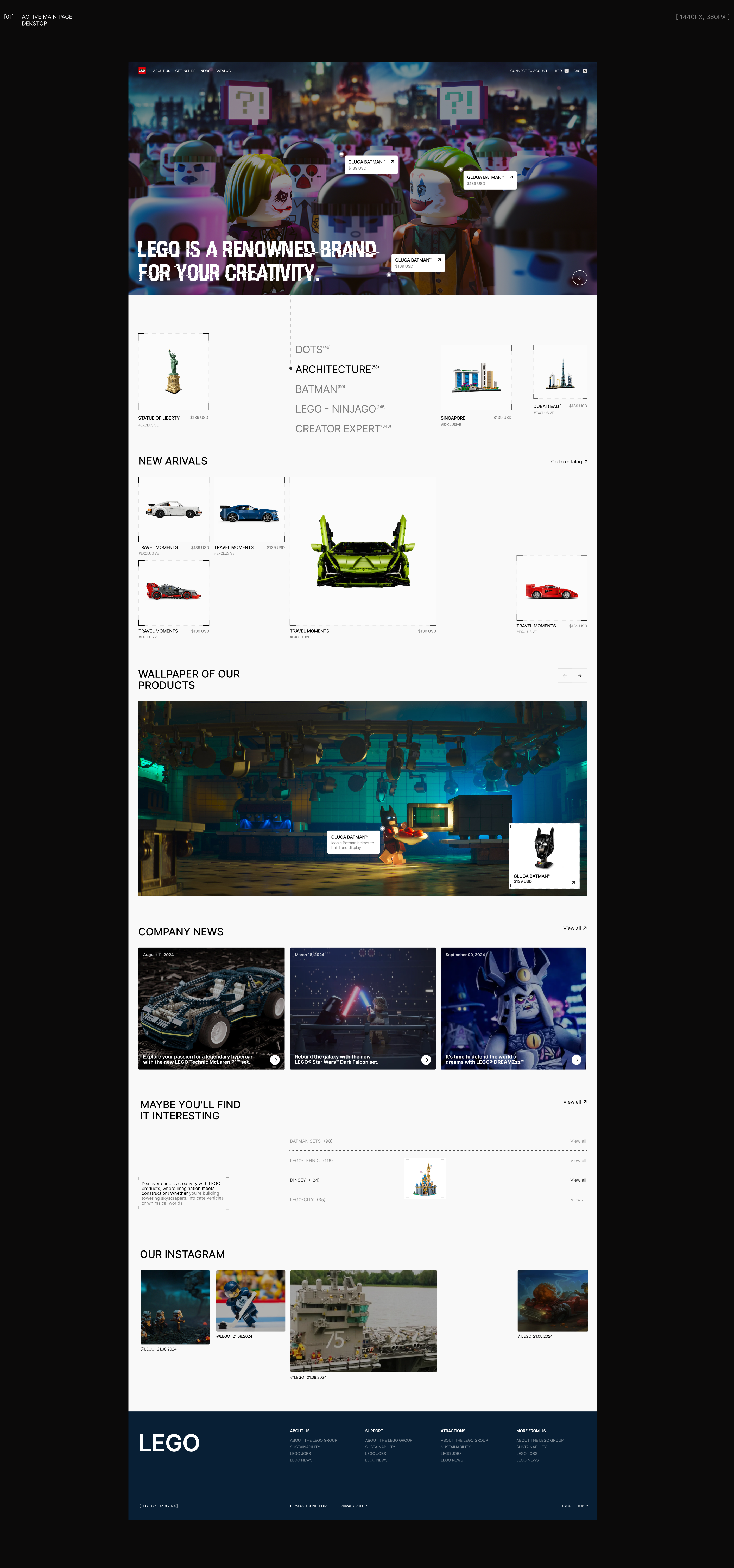 LEGO REDESIGN ( UX/UI ) — Изображение №4 — Интерфейсы на Dprofile