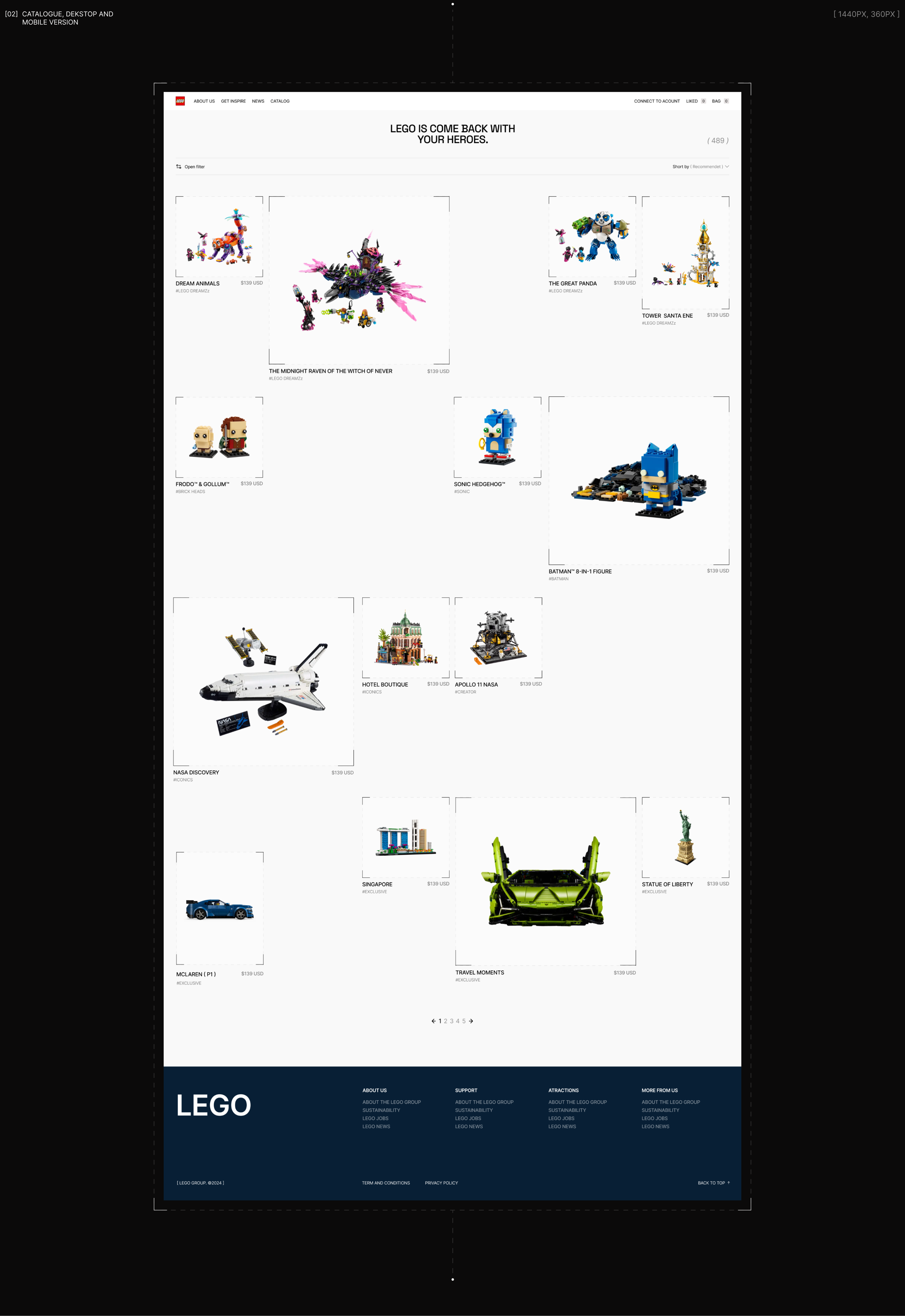 LEGO REDESIGN ( UX/UI ) — Изображение №7 — Интерфейсы на Dprofile