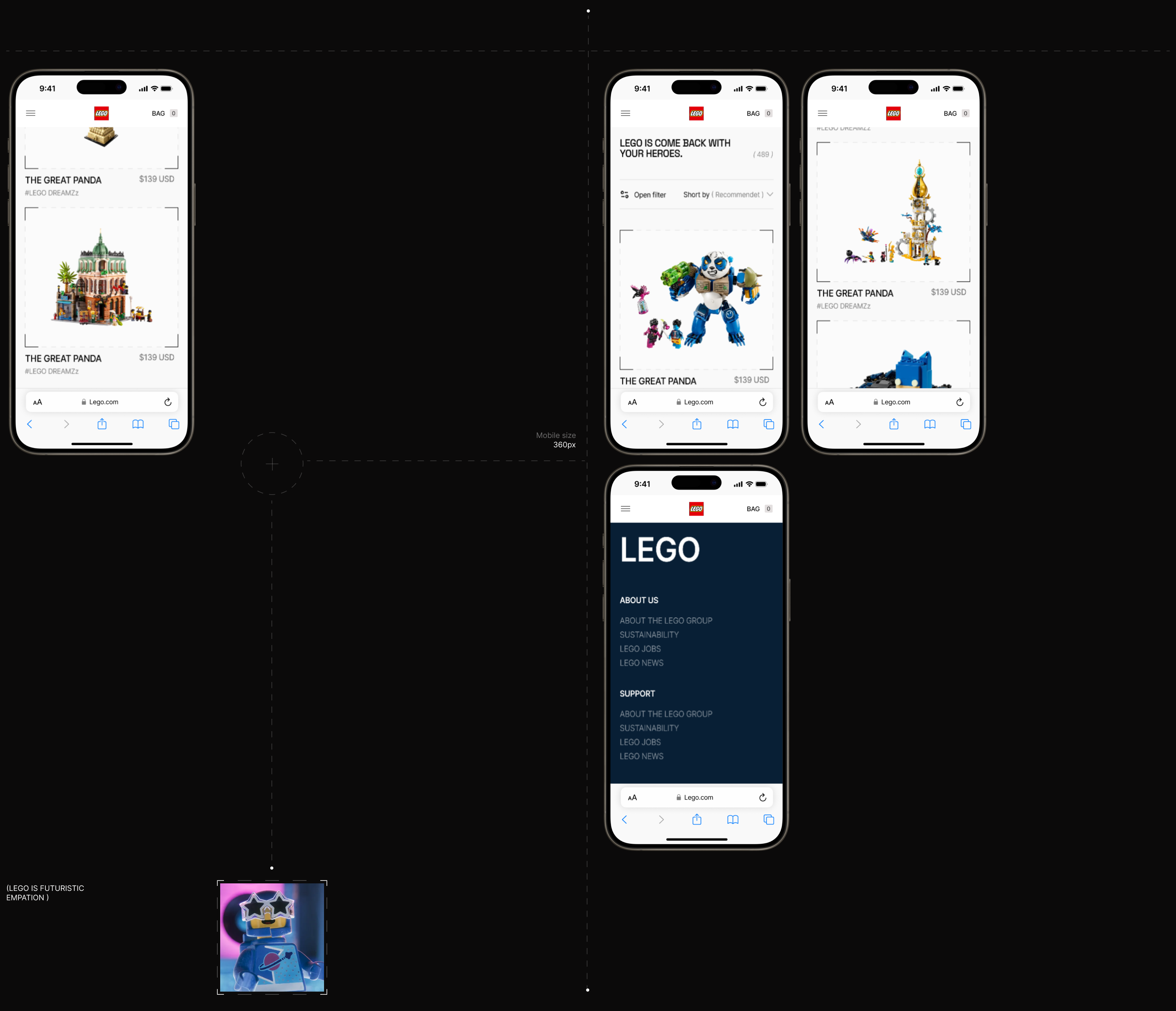 LEGO REDESIGN ( UX/UI ) — Изображение №8 — Интерфейсы на Dprofile