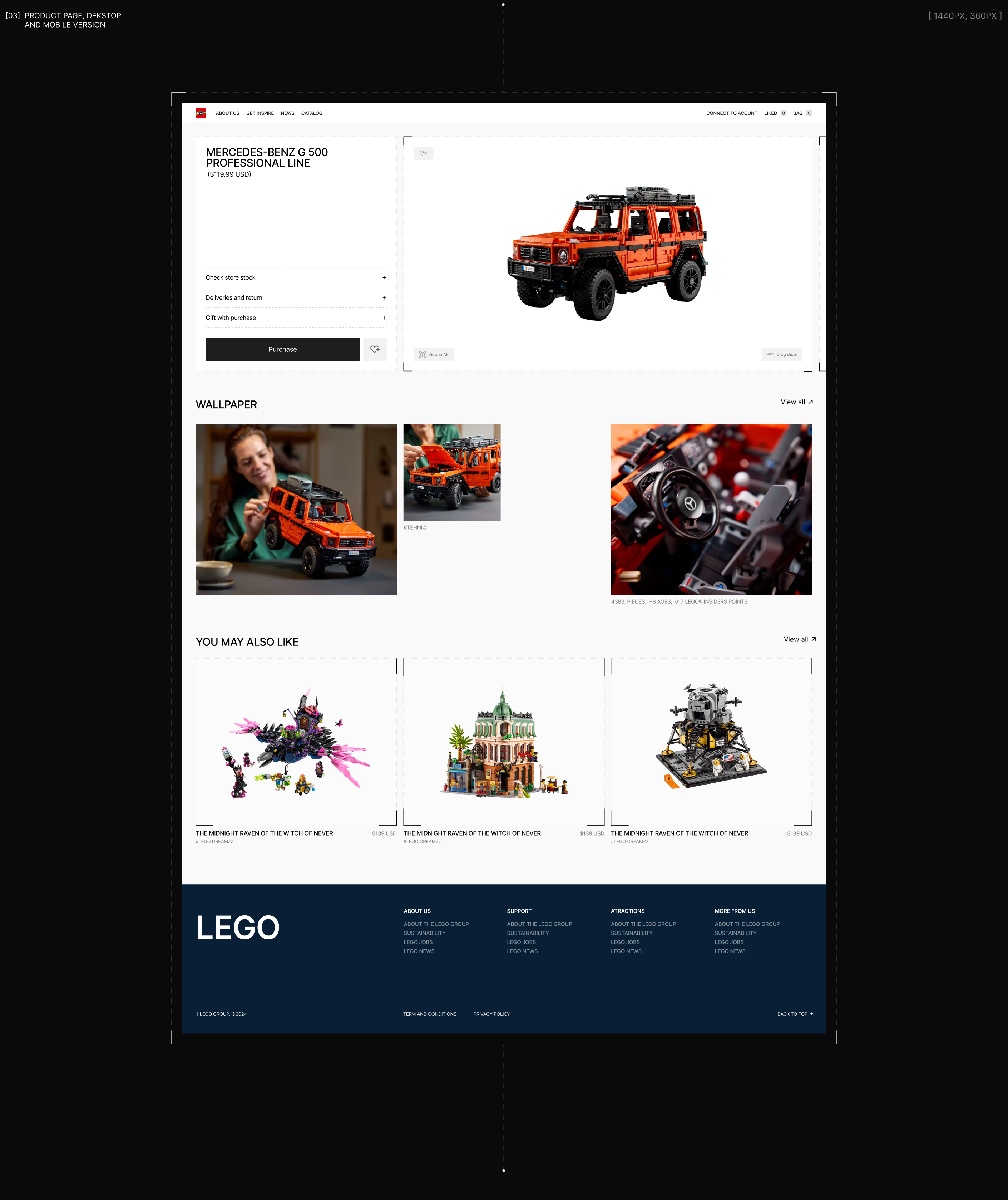 LEGO REDESIGN ( UX/UI ) — Изображение №10 — Интерфейсы на Dprofile