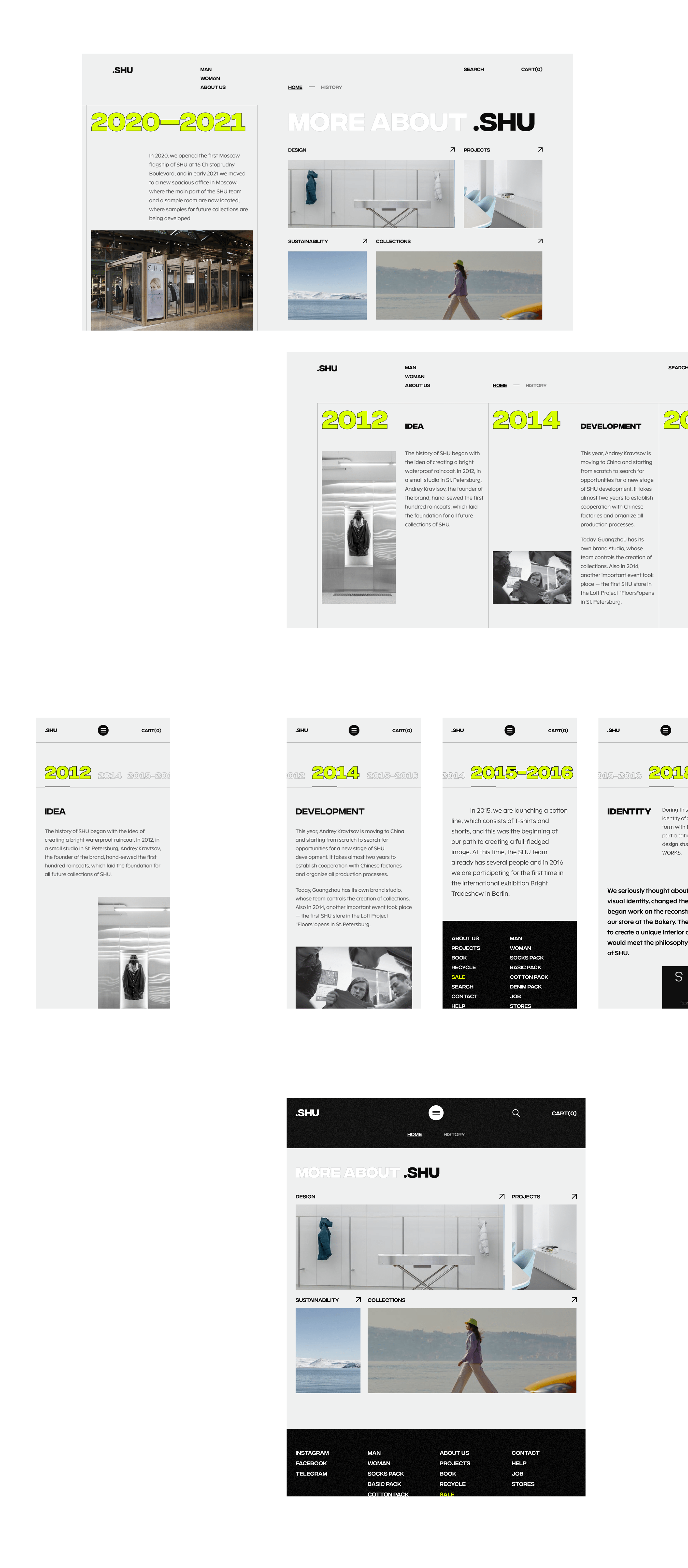 SHU - clothes store — Изображение №14 — Интерфейсы, Анимация на Dprofile