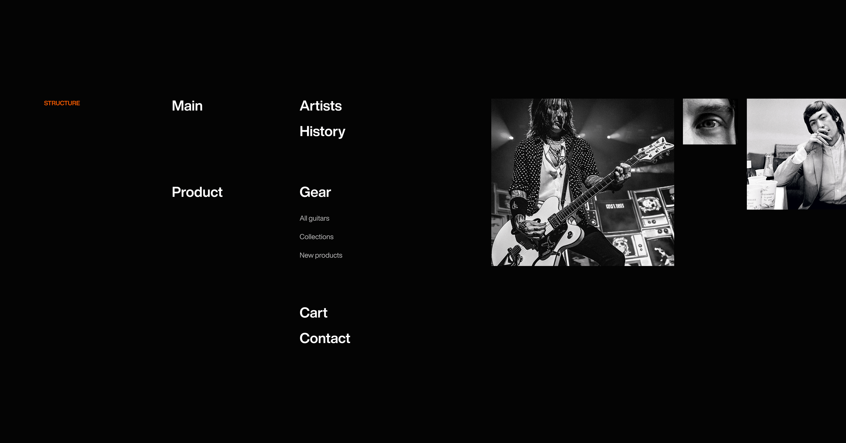 Gretsch Website Ecommerce — Изображение №2 — Интерфейсы, Анимация на Dprofile