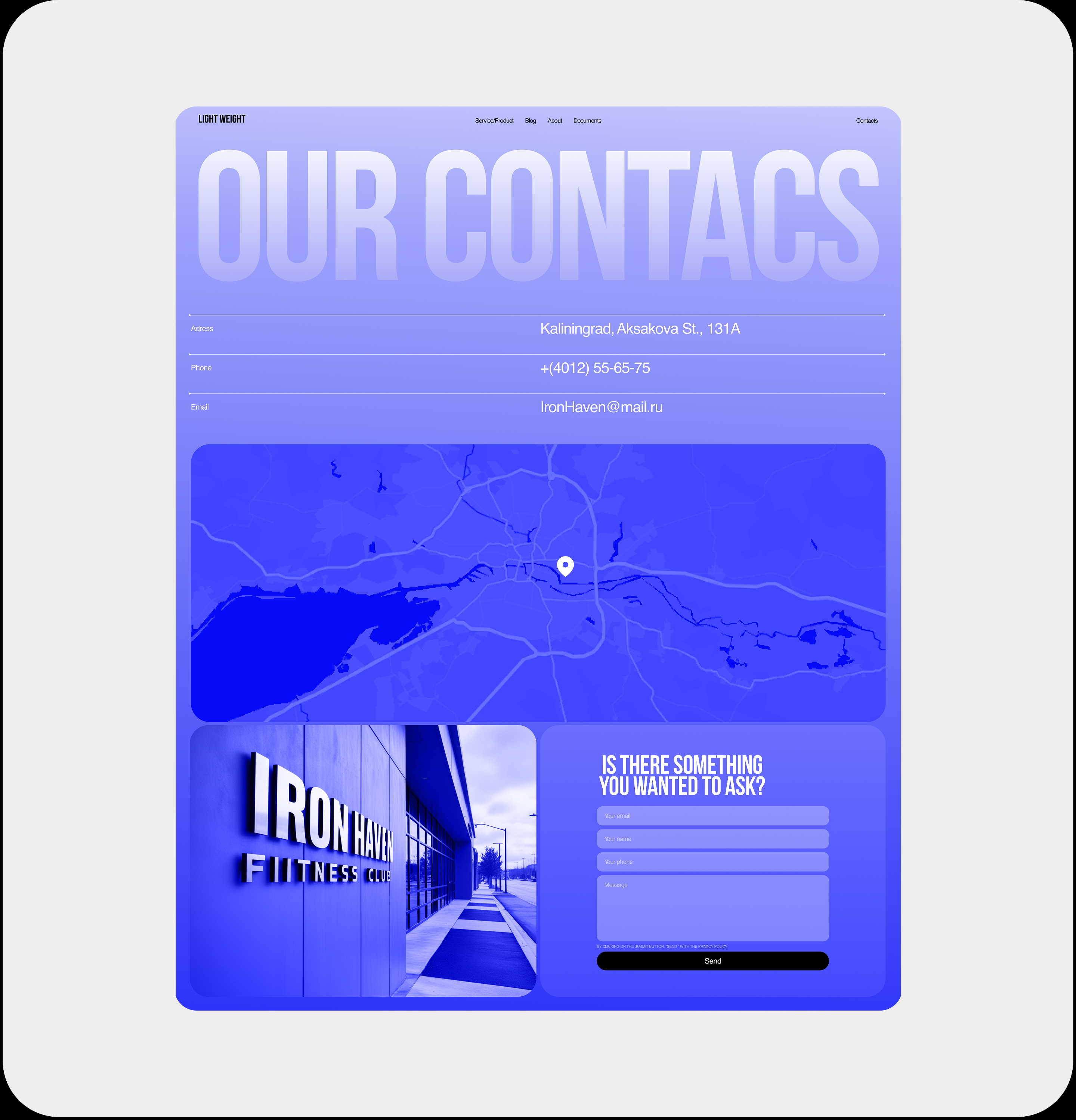 Fitness club Leight Weight — Изображение №13 — Интерфейсы на Dprofile