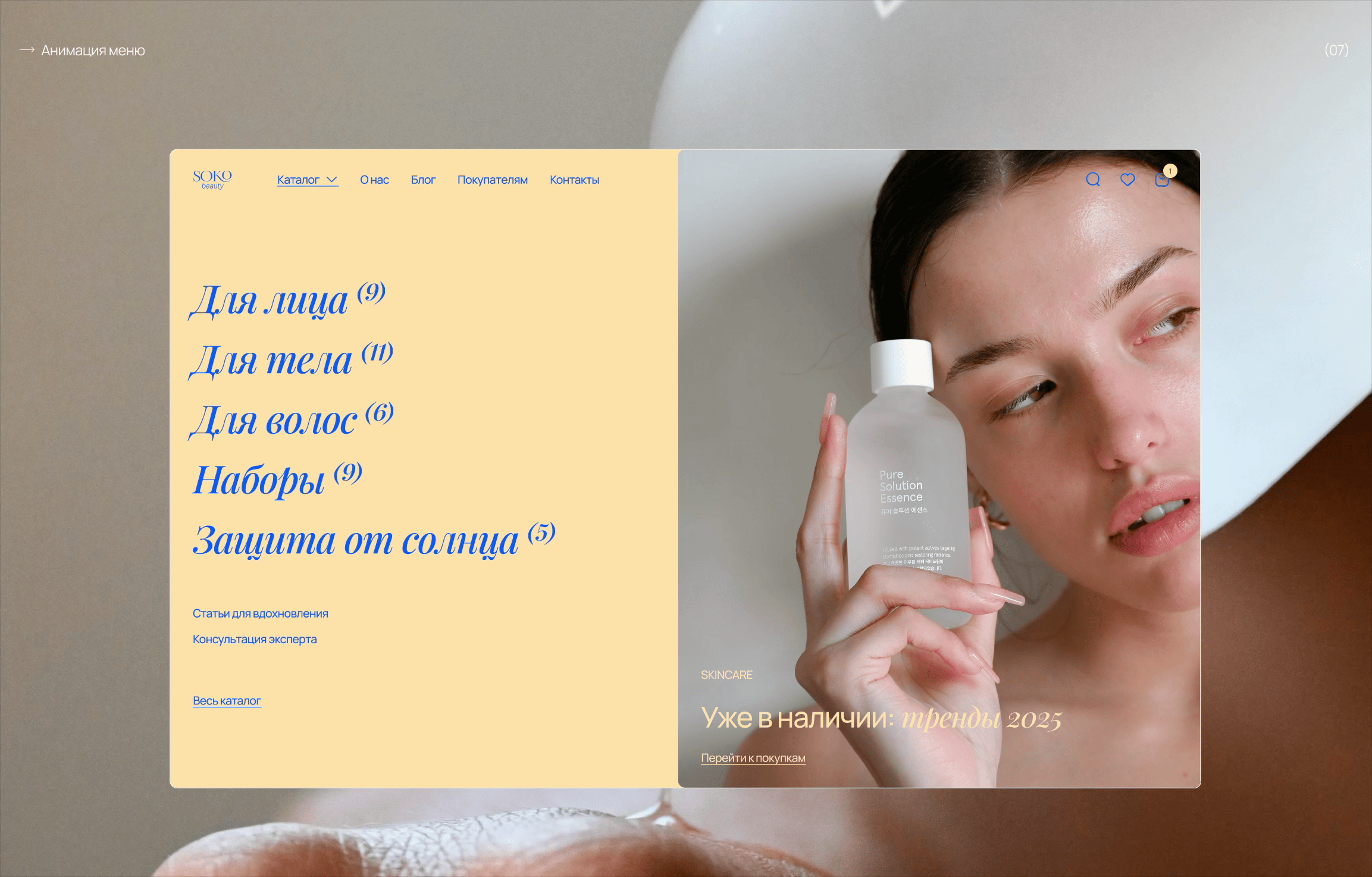 E-commerce web design concept for a skin care store — Изображение №10 — Интерфейсы на Dprofile