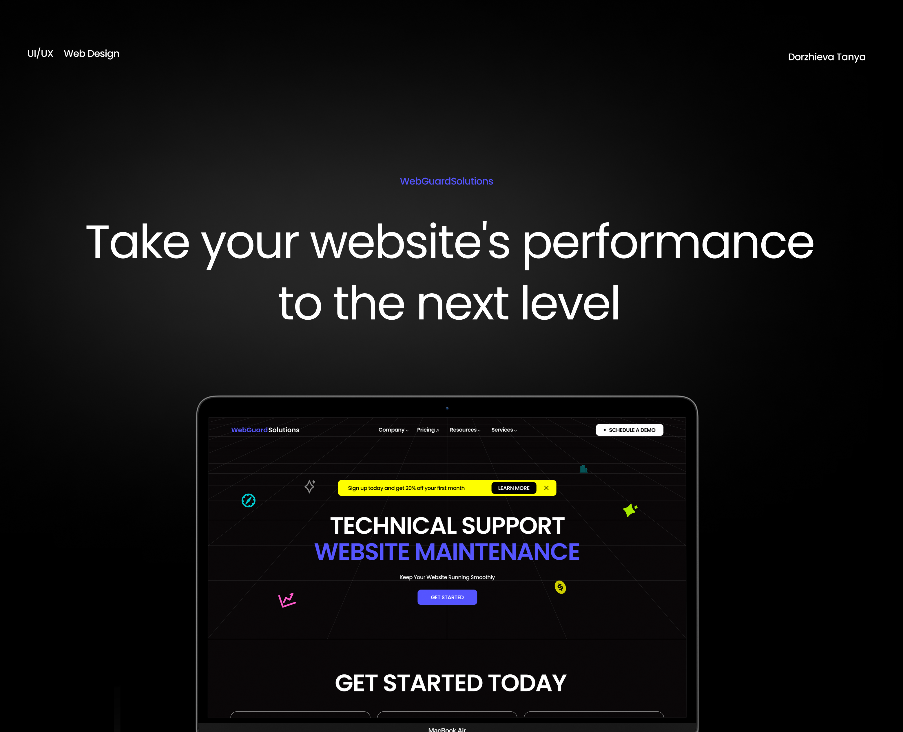 WebGuard Solutions: Web Design & Development — Интерфейсы на Dprofile