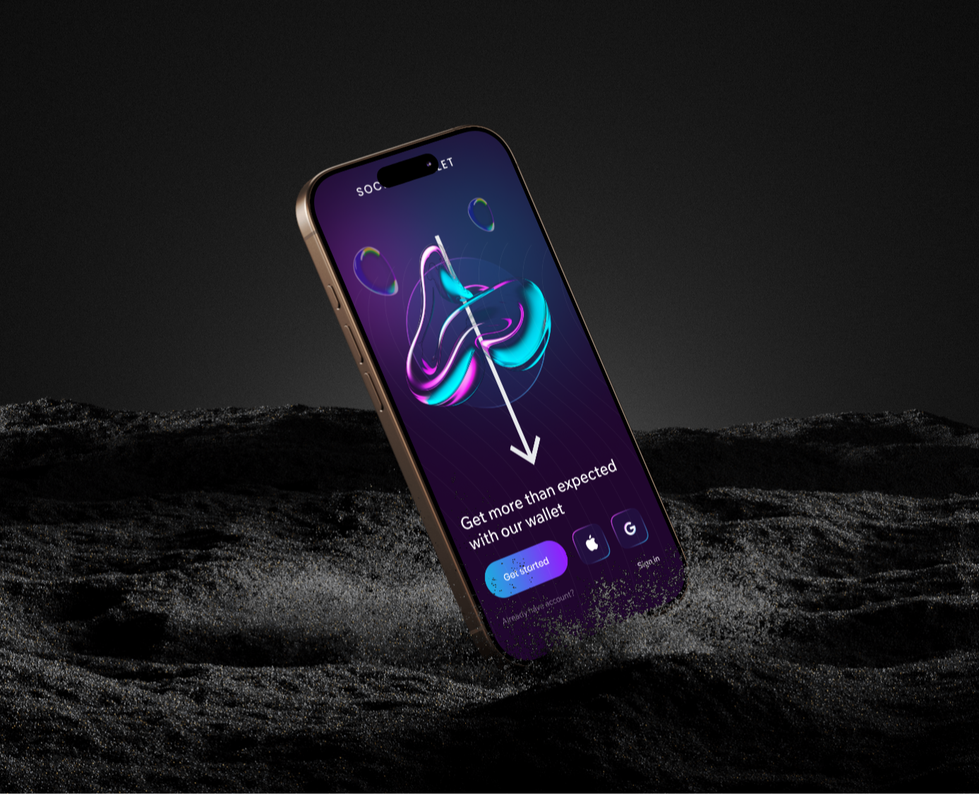 Crypto wallet app and landing — Интерфейсы на Dprofile