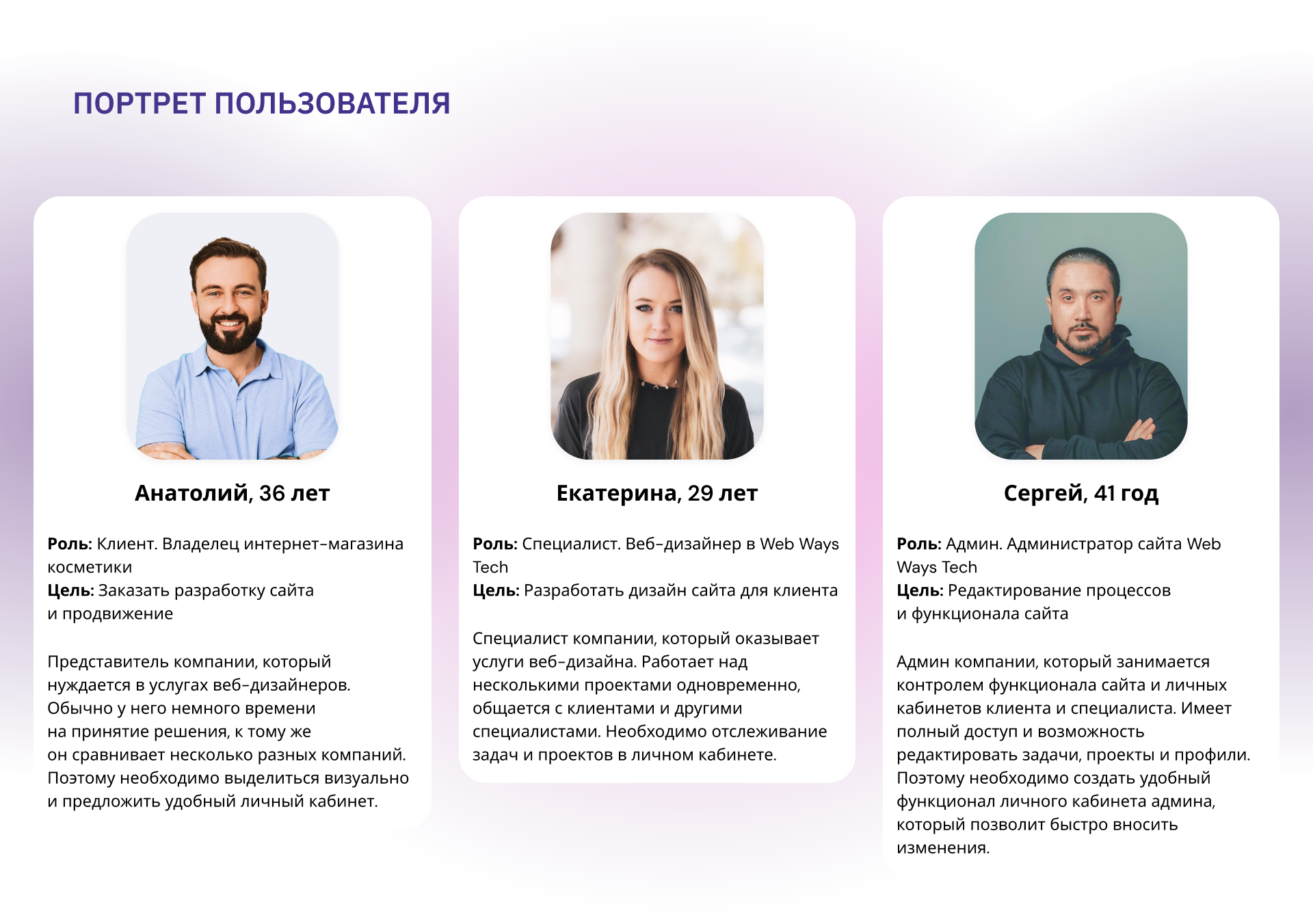 Сайт для агентства Web Ways Tech | UX UI дизайн — Изображение №5 — Интерфейсы, Брендинг на Dprofile