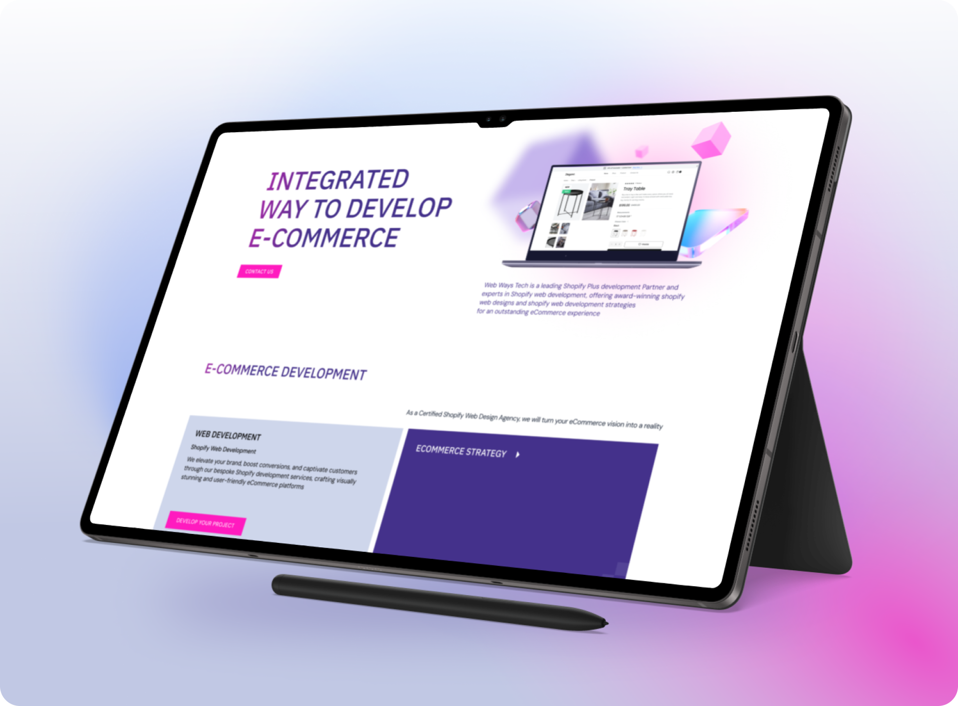 Сайт для агентства Web Ways Tech | UX UI дизайн — Изображение №15 — Интерфейсы, Брендинг на Dprofile