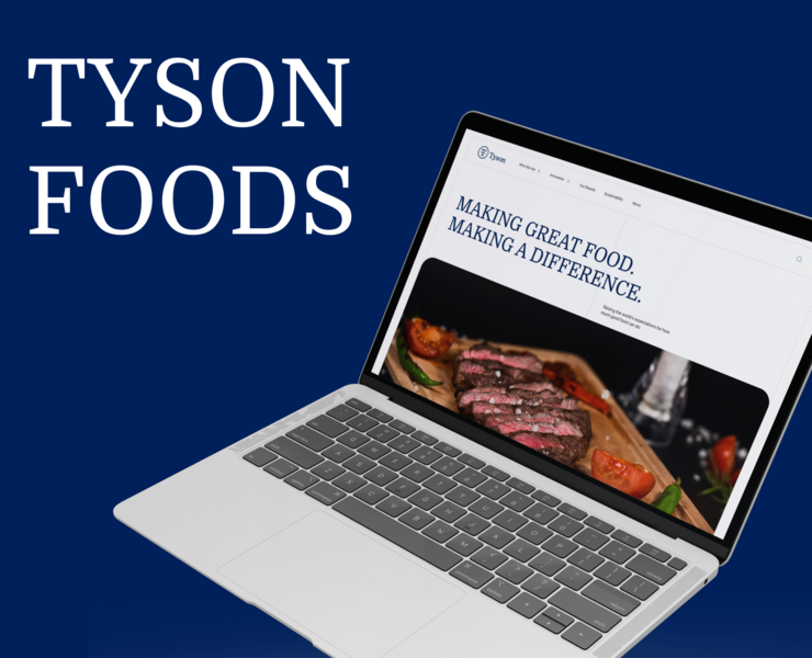 TYSON FOODS — редизайн корпоративного сайта — Интерфейсы на Dprofile