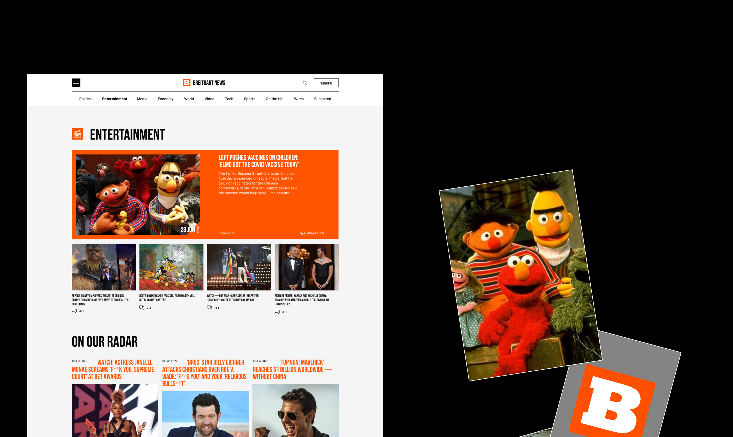 BREIBART NEWS — редизайн новостного сайта — Изображение №8 — Интерфейсы на Dprofile