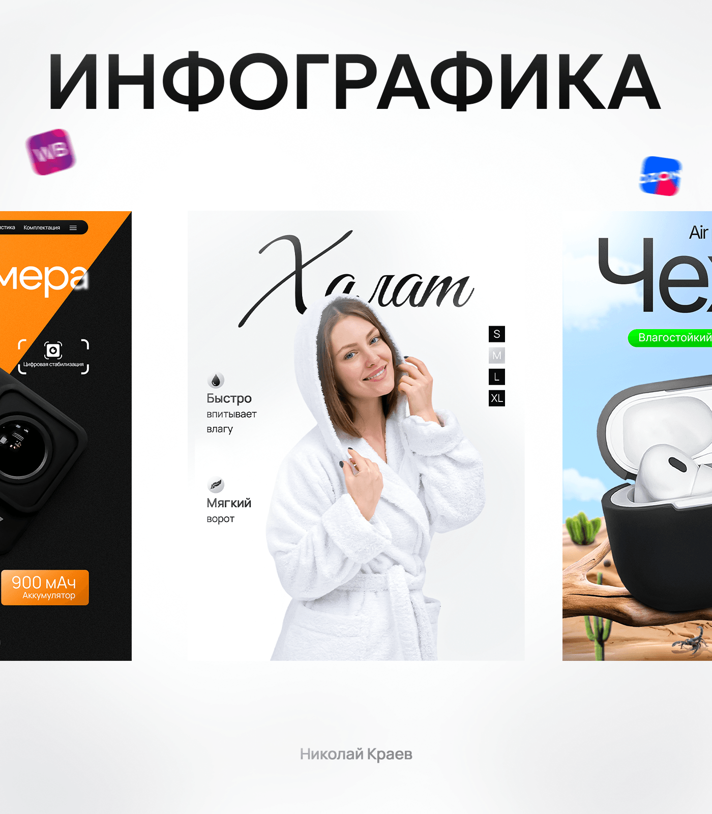 ИНФОГРАФИКА ДЛЯ МАРКЕТПЛЕЙСОВ — Изображение №1 — Интерфейсы, Графика на Dprofile