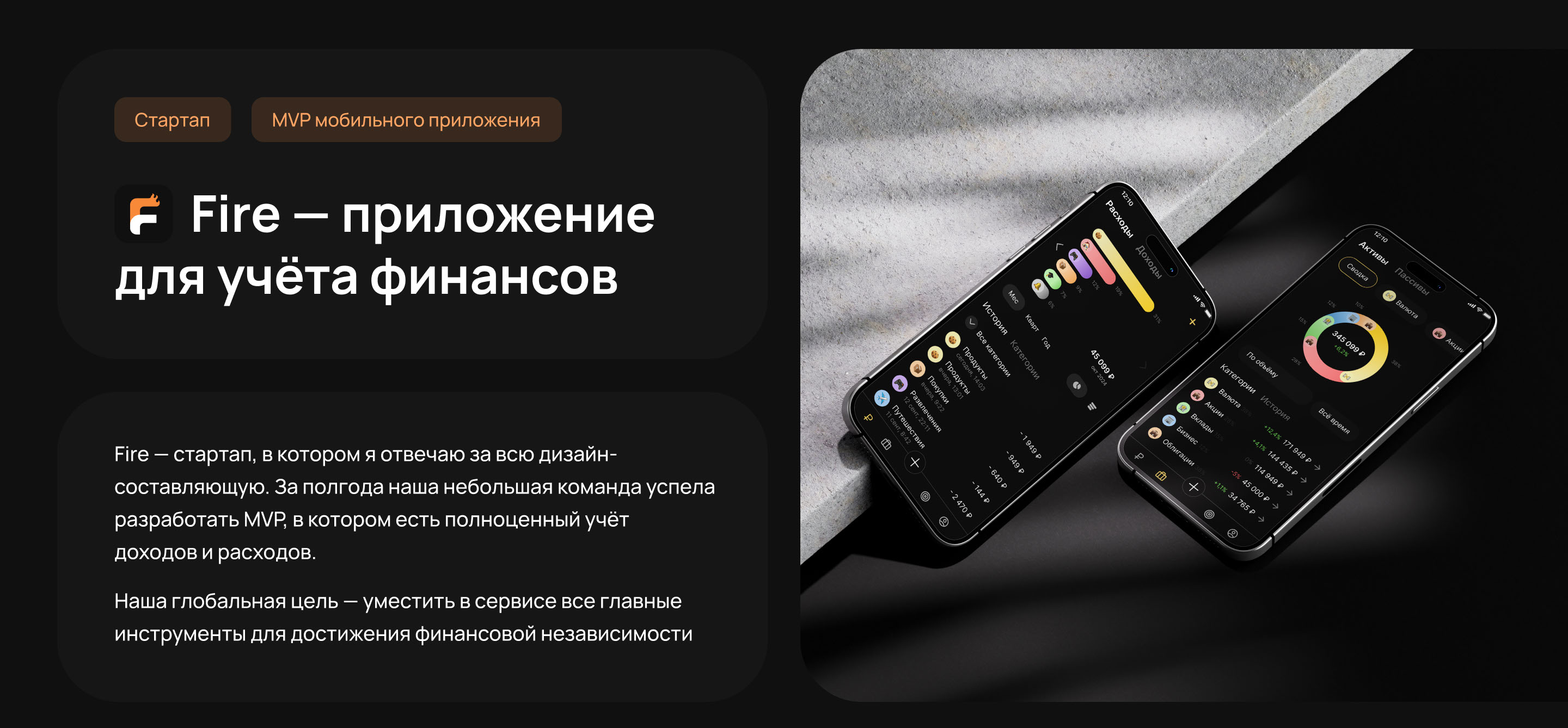 Fire — приложение для учёта финансов — Изображение №1 — Интерфейсы на Dprofile