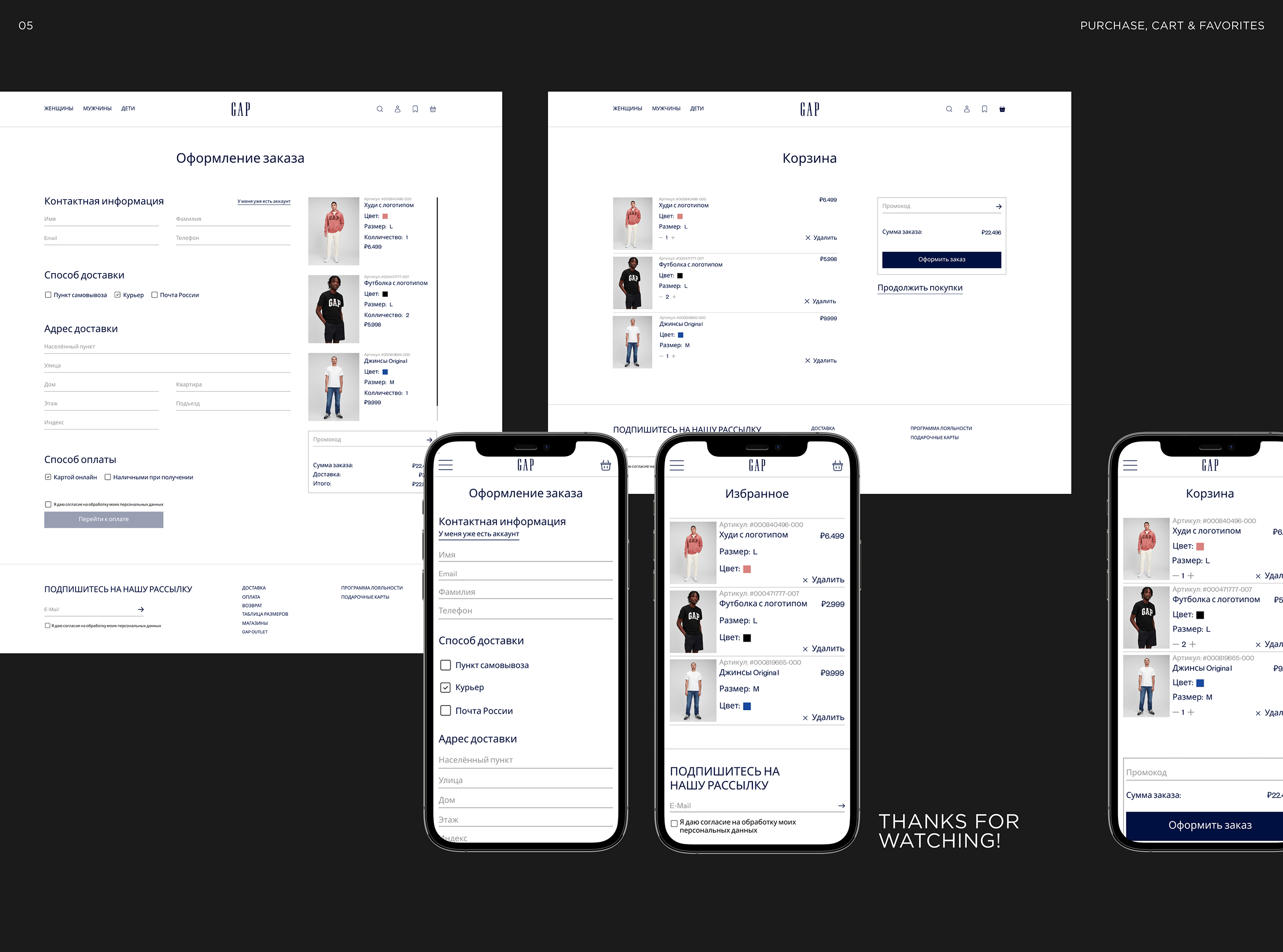 GAP | E-commerce redesign — Изображение №13 — Интерфейсы на Dprofile