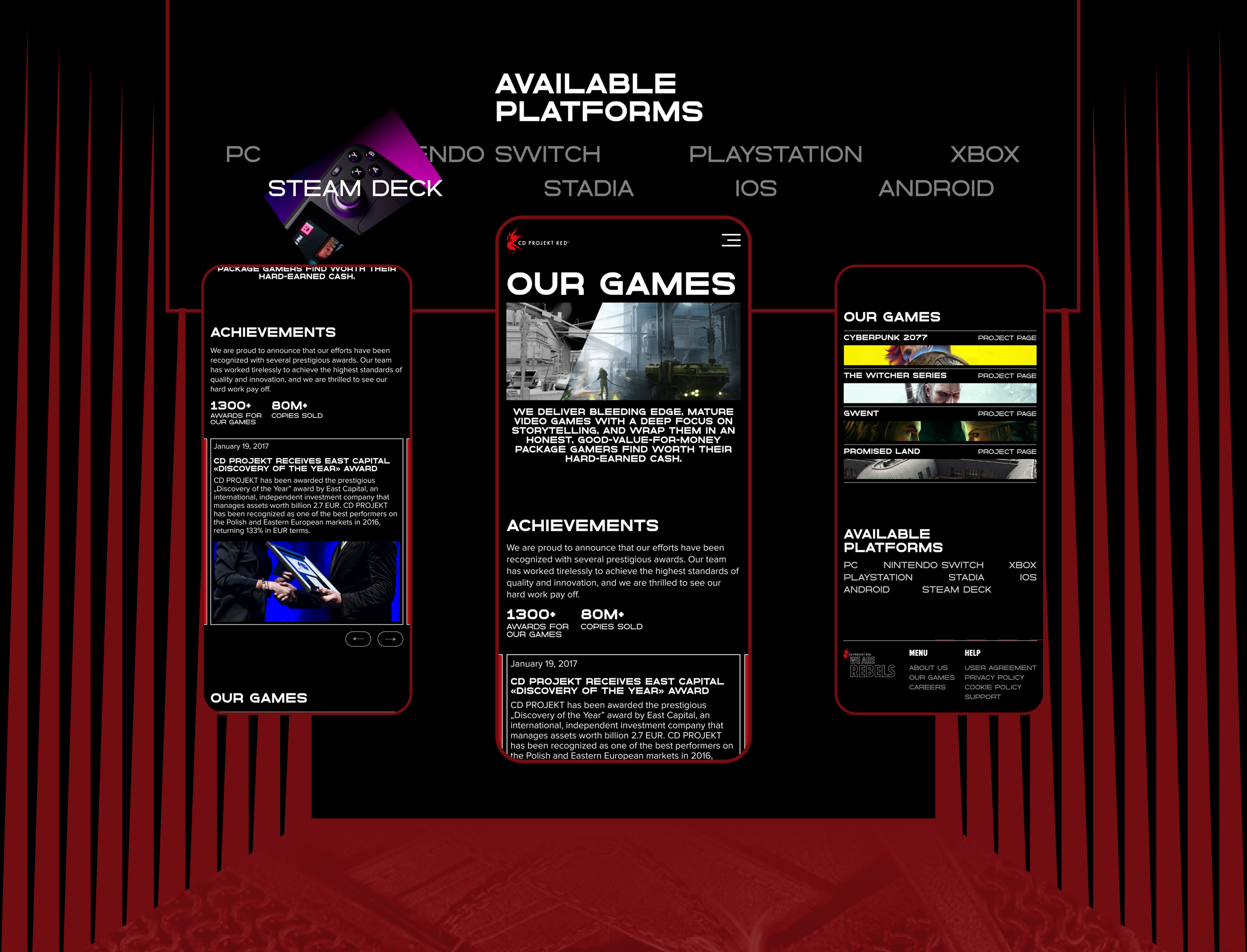 CD Projekt Red | Corporative website redesign — Изображение №6 — Интерфейсы на Dprofile
