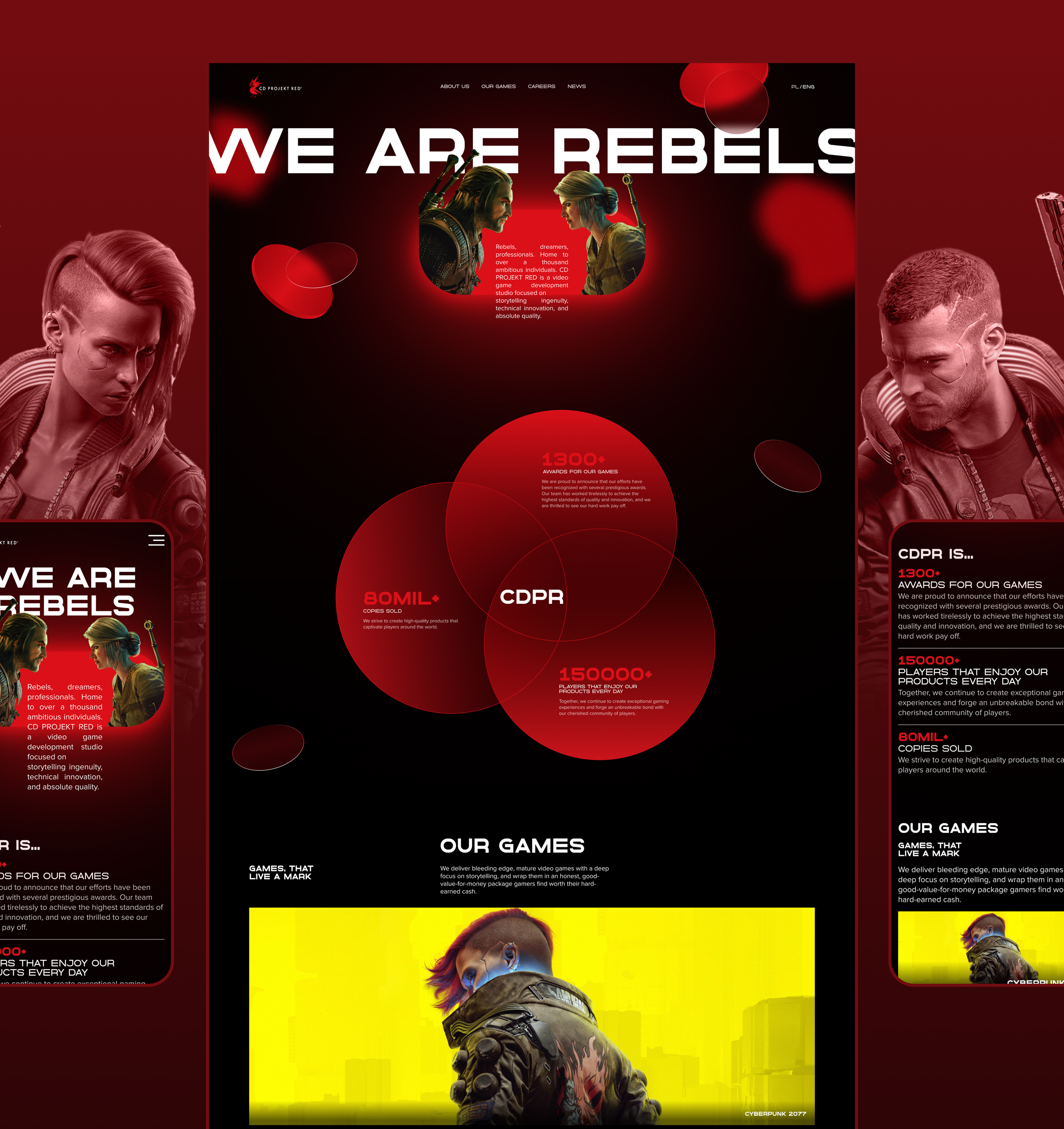 CD Projekt Red | Corporative website redesign — Изображение №2 — Интерфейсы на Dprofile