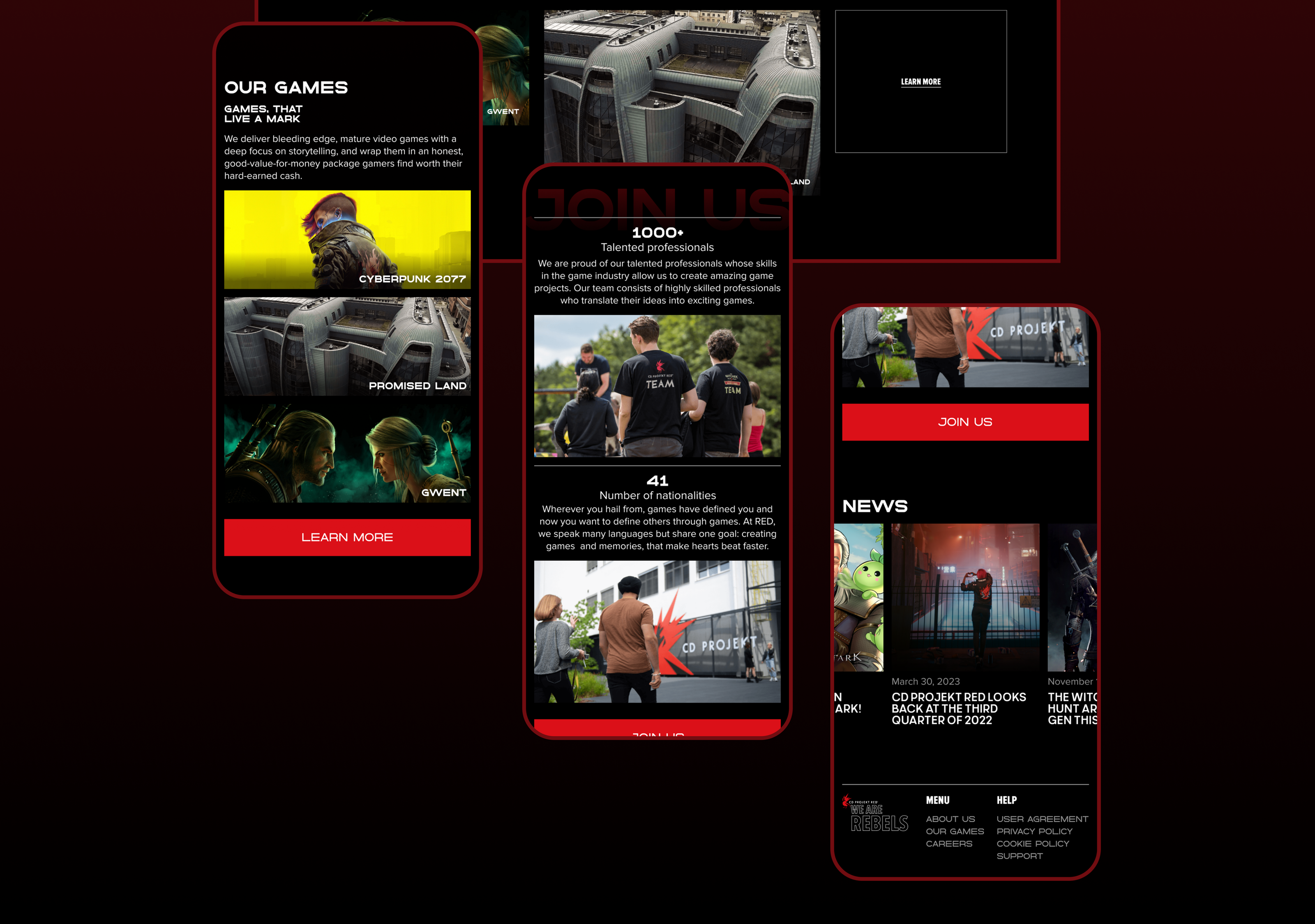 CD Projekt Red | Corporative website redesign — Изображение №3 — Интерфейсы на Dprofile