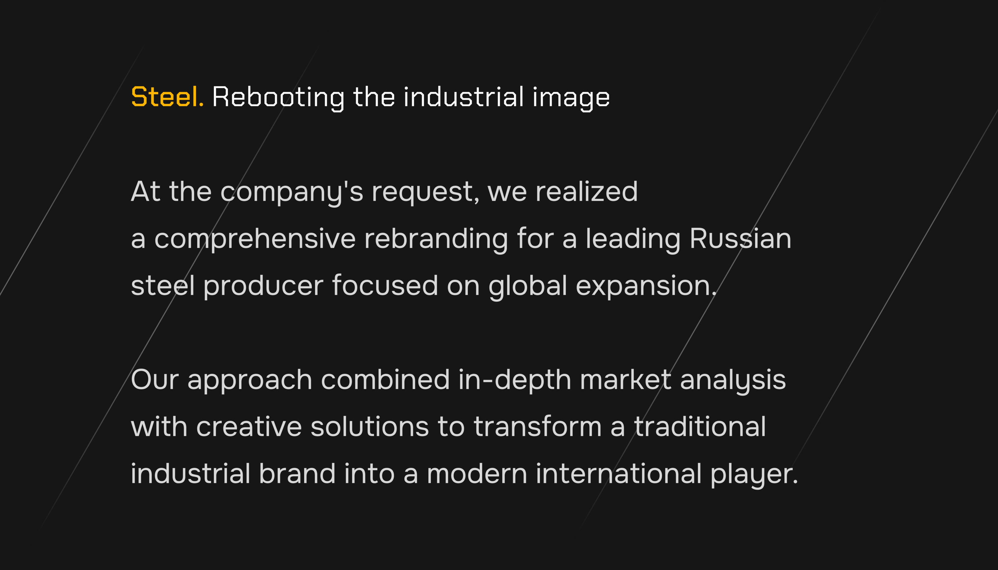 Branding for a steel company — Изображение №2 — Брендинг на Dprofile