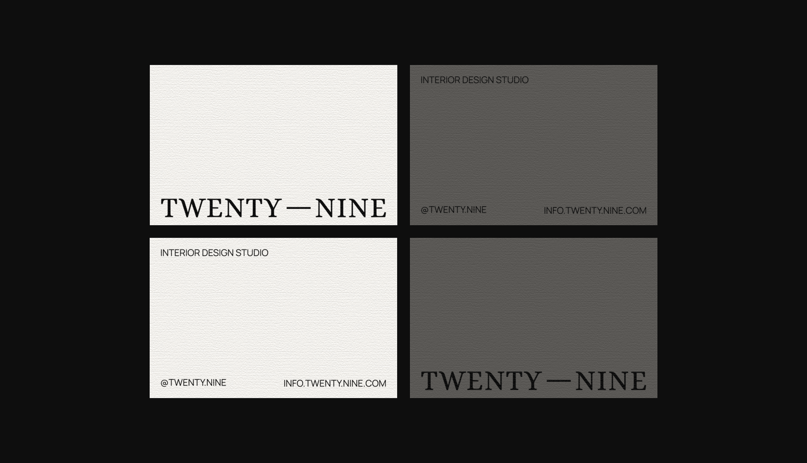 TWENTY–NINE | INTERIOR DESIGN STUDIO — Изображение №4 — Брендинг, Графика на Dprofile