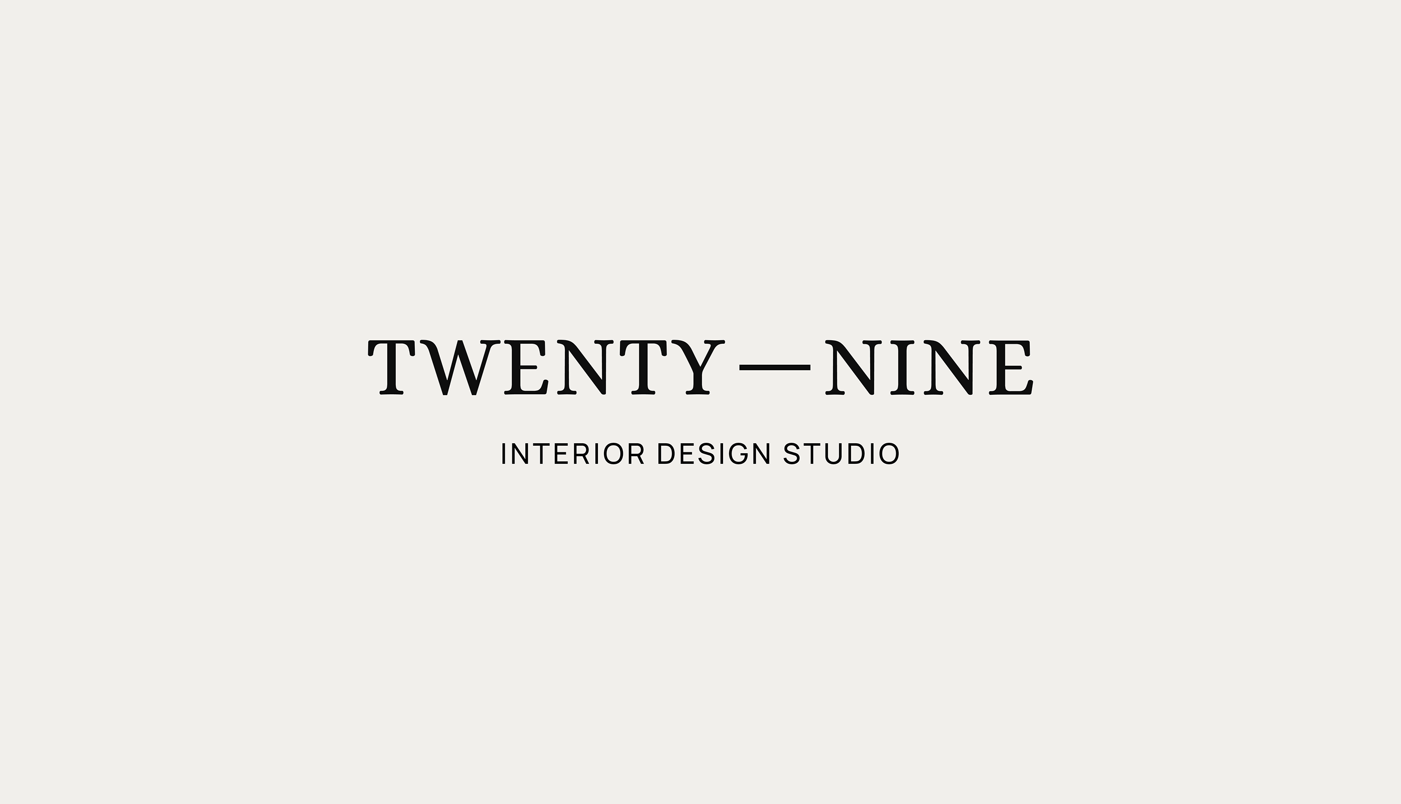 TWENTY–NINE | INTERIOR DESIGN STUDIO — Изображение №1 — Брендинг, Графика на Dprofile