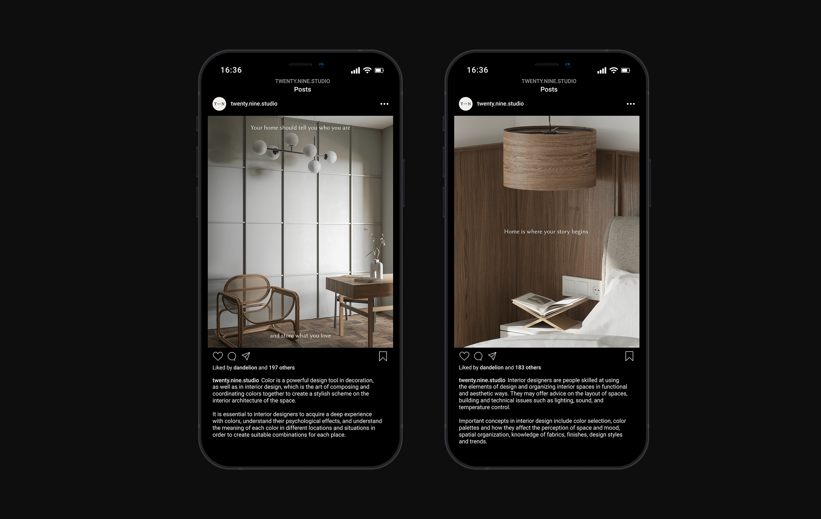 TWENTY–NINE | INTERIOR DESIGN STUDIO — Изображение №6 — Брендинг, Графика на Dprofile