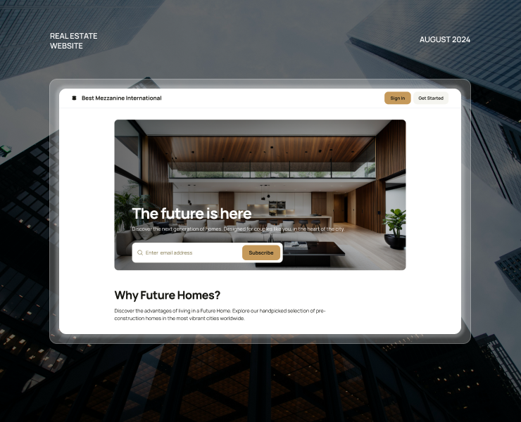 REAL ESTATE WEBSITE на Dprofile