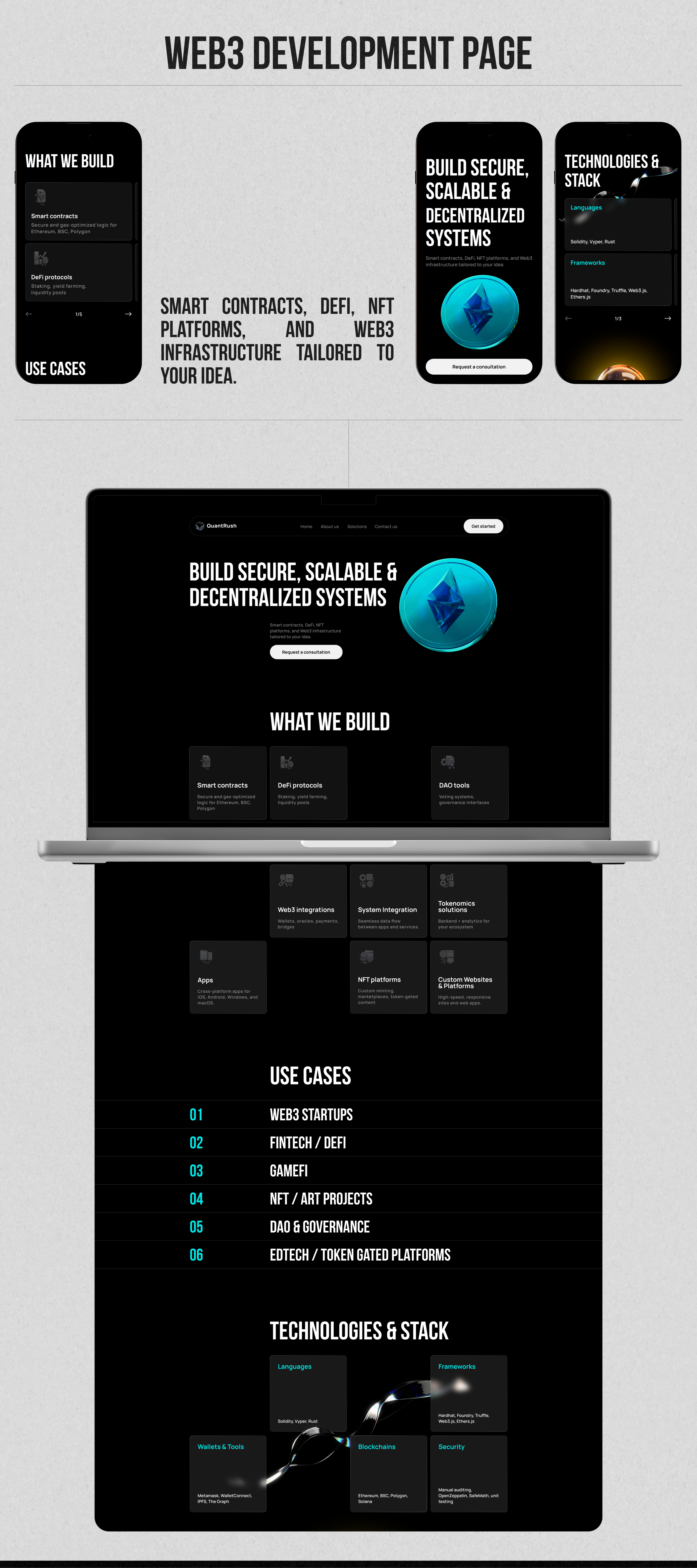 QuantRush | Corporate website design — Изображение №8 — Интерфейсы, Брендинг на Dprofile