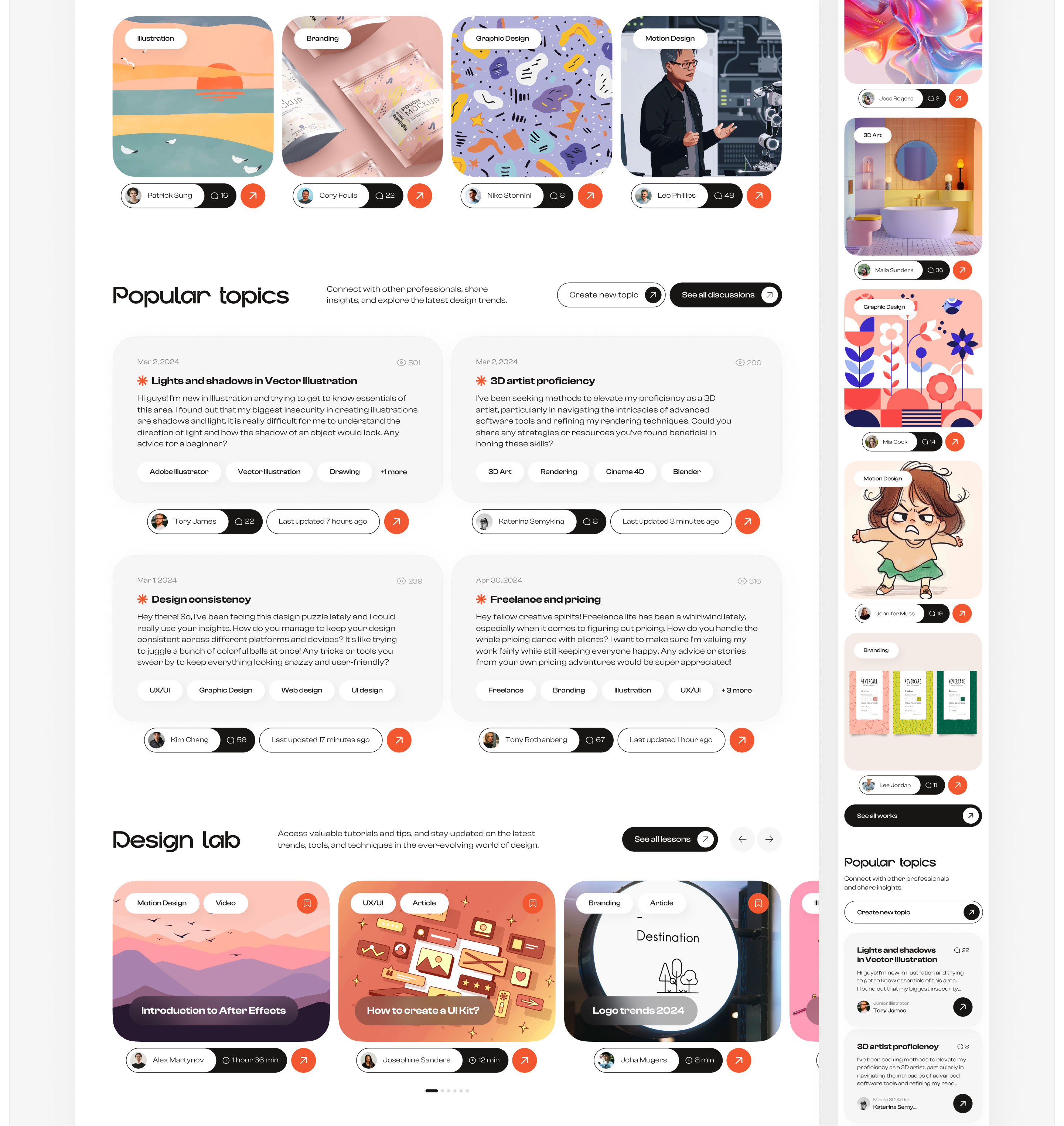 Steer – Hub for Designers – UI/UX Design — Изображение №16 — Интерфейсы, Брендинг на Dprofile