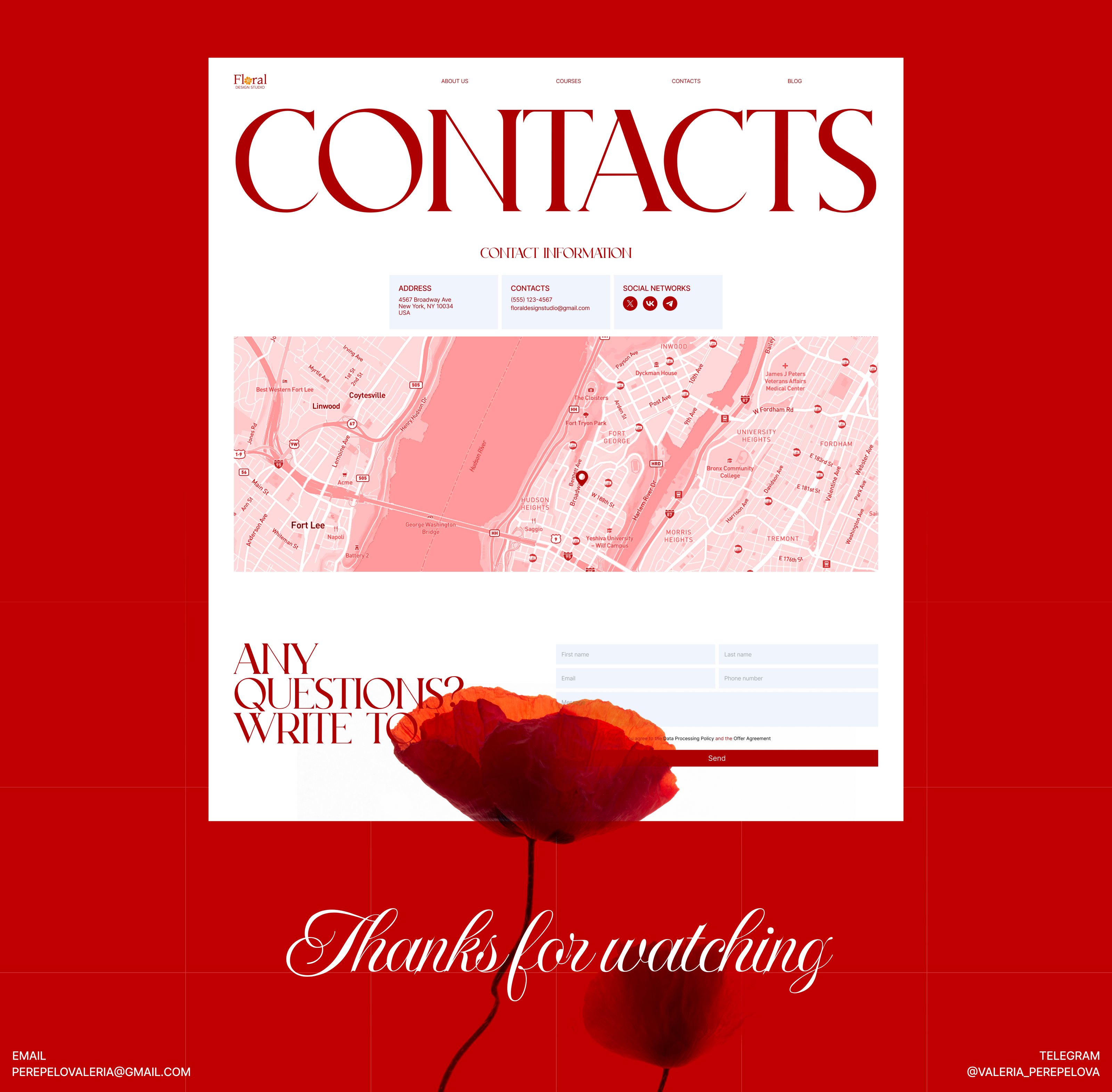 Floral design studio|Corporate website — Изображение №11 — Интерфейсы на Dprofile