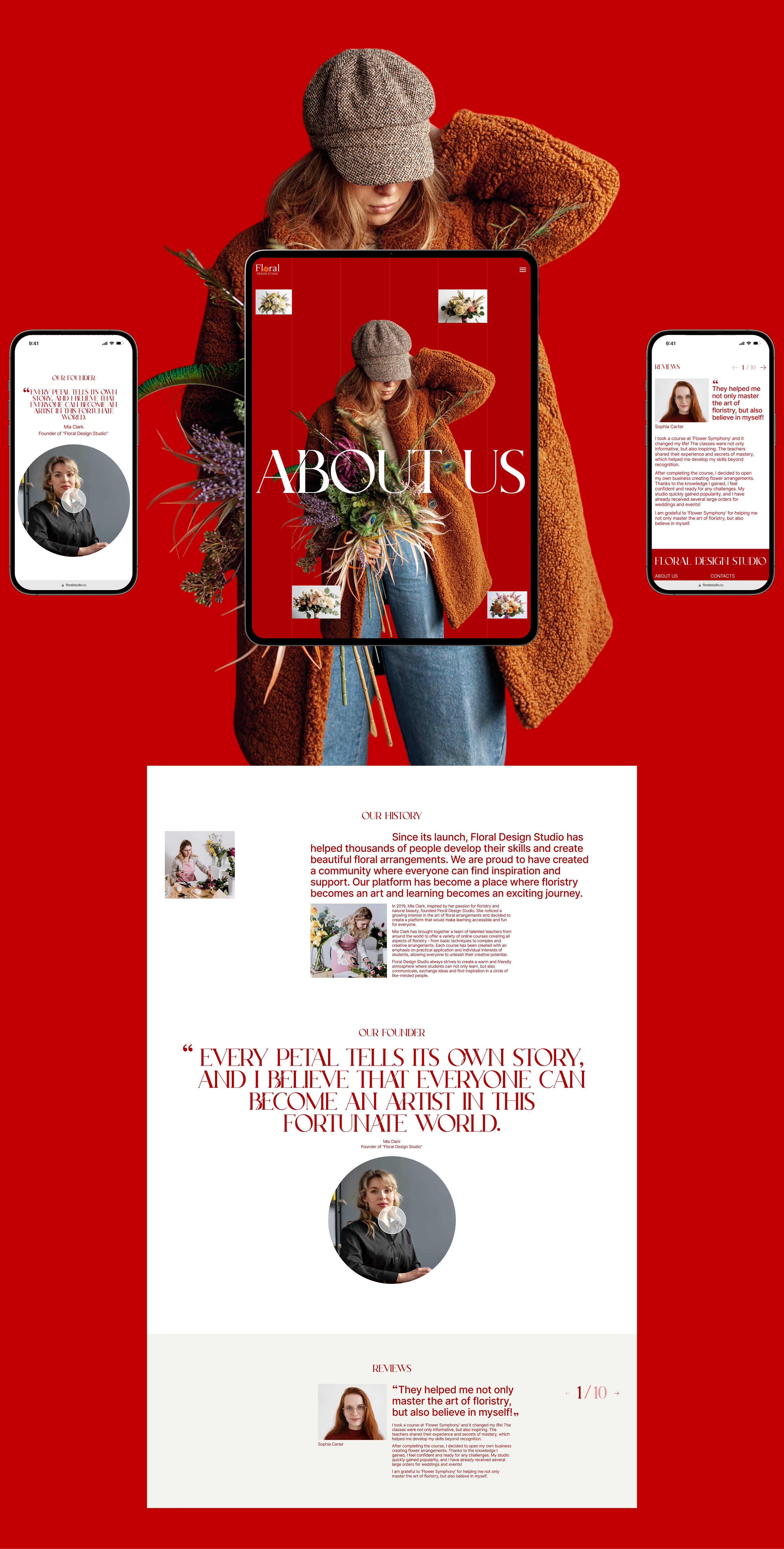 Floral design studio|Corporate website — Изображение №9 — Интерфейсы на Dprofile