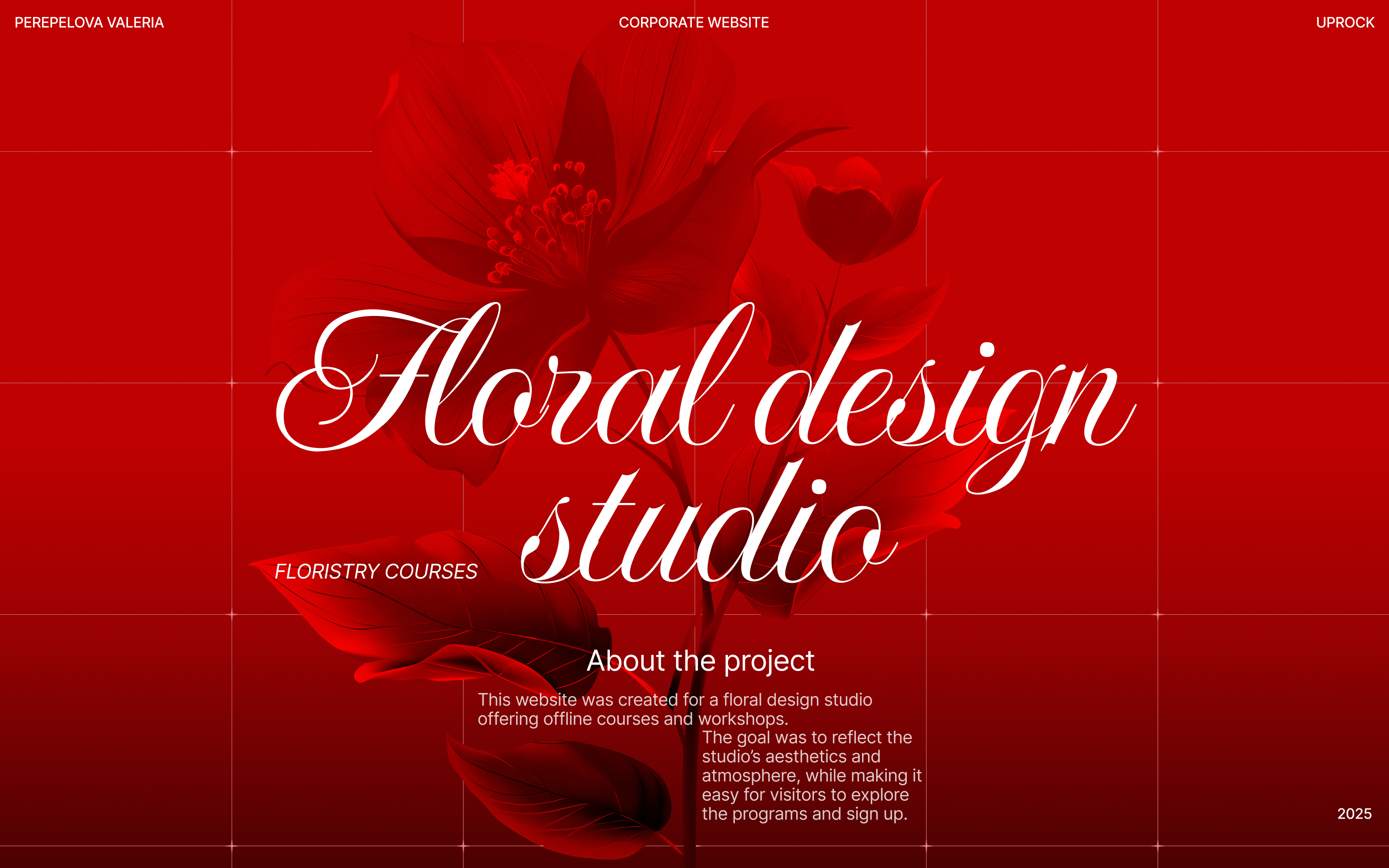 Floral design studio|Corporate website — Изображение №1 — Интерфейсы на Dprofile