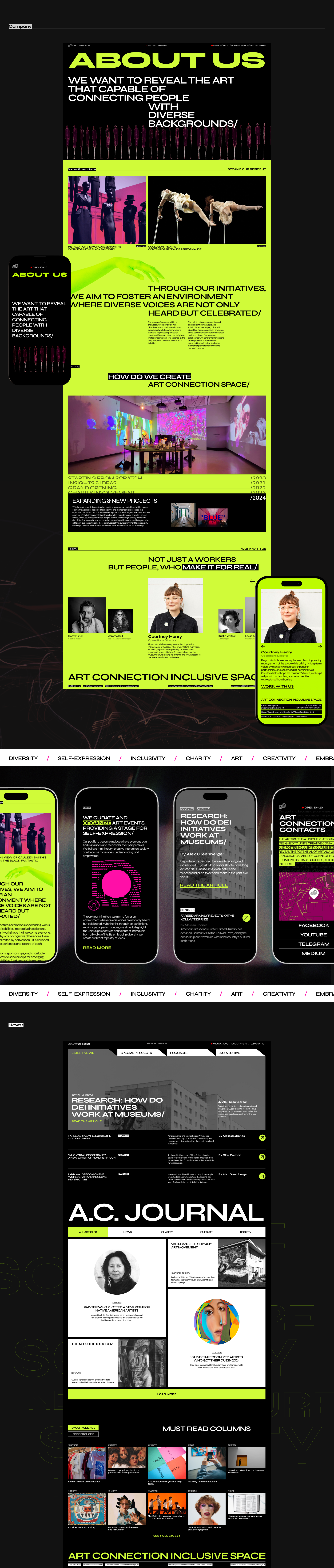 Art Connection inclusive space|Corporate website — Изображение №3 — Интерфейсы на Dprofile