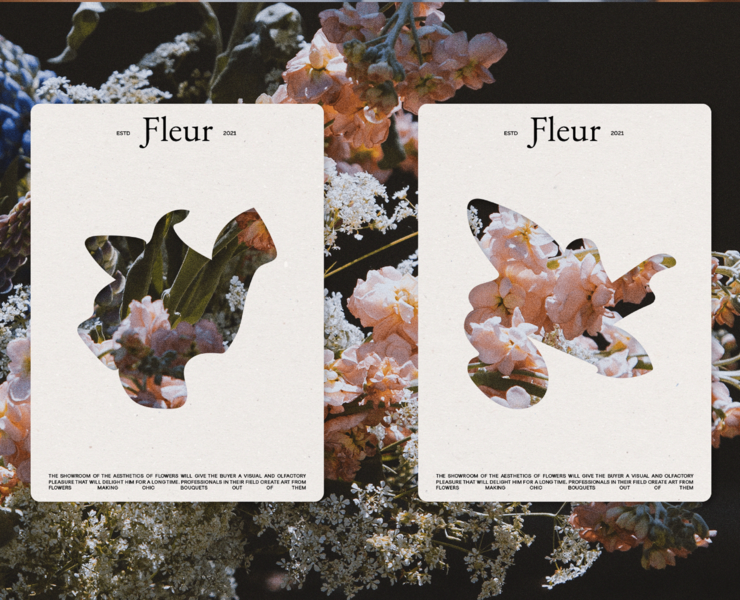 Fleur | flower showroom — Брендинг на Dprofile