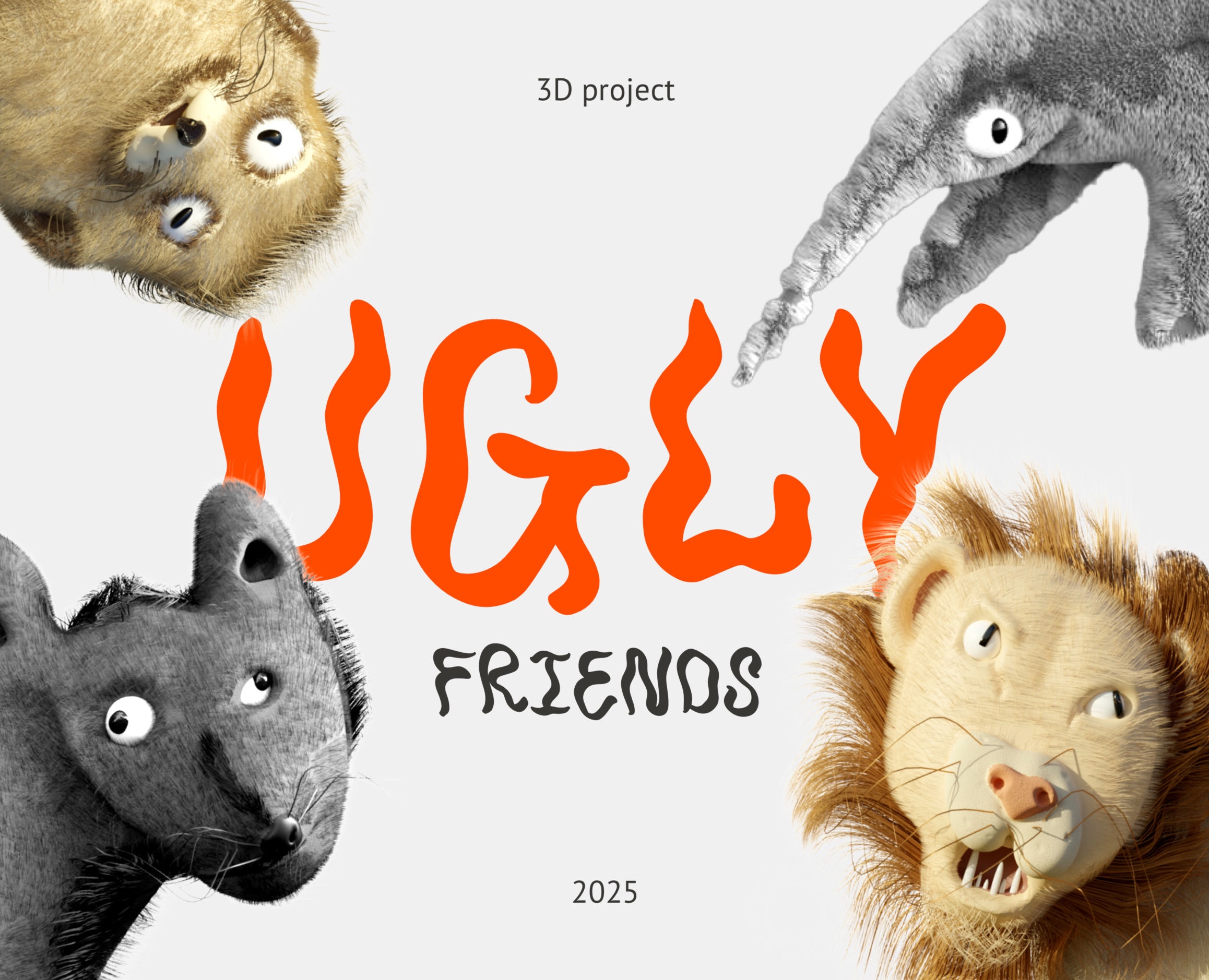 Ugly Friends — 3D Project (Characters) — Иллюстрация, 3D на Dprofile